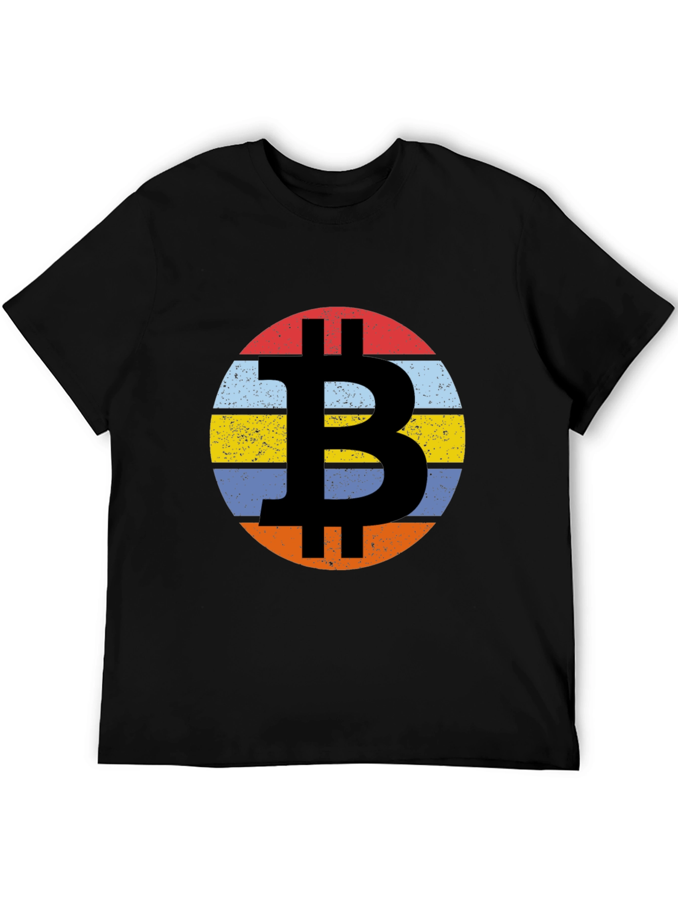 Bitcoin Vintage Sunset Graphic Tee - Crypto Fashion