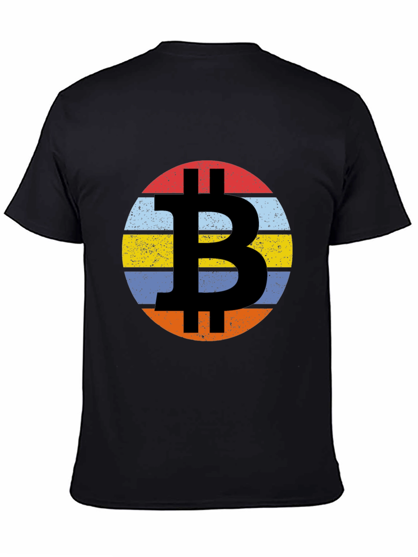 Bitcoin Vintage Sunset Graphic Tee - Crypto Fashion