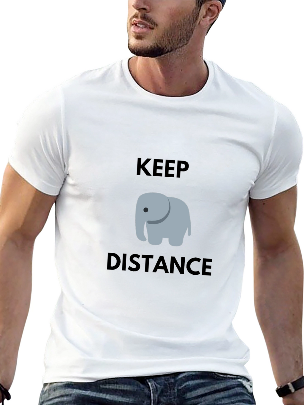 Keep Distance Elephant T-Shirt