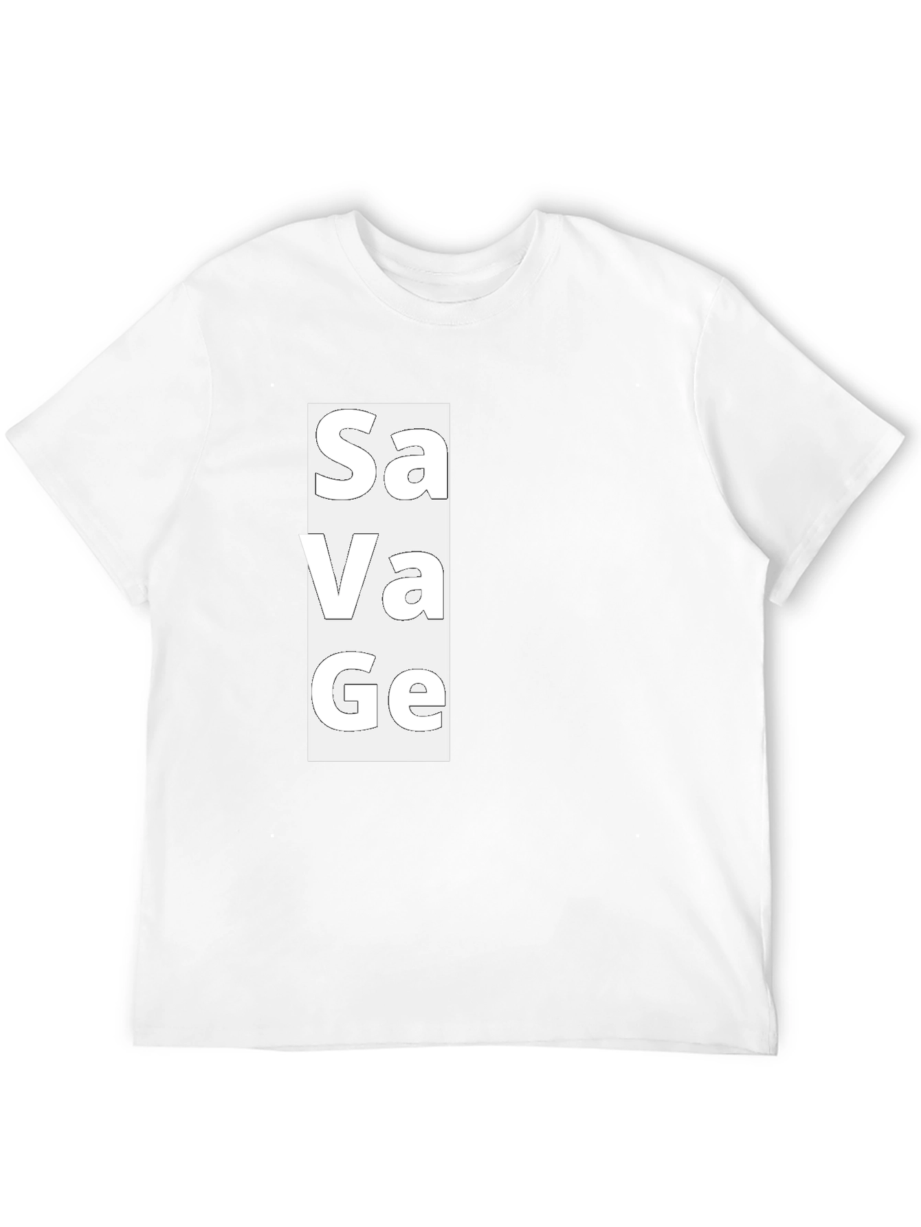 Savage Graphic Print Mens Black T-Shirt