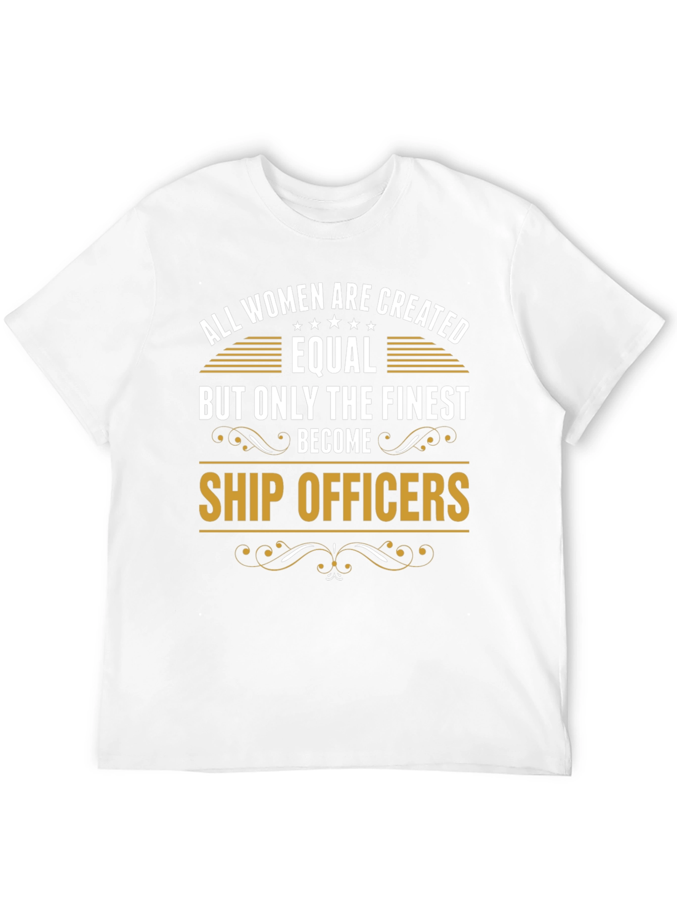 Finest Women Ship Officers Black Graphic Tee