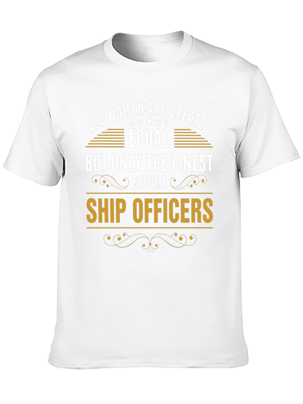 Finest Women Ship Officers Black Graphic Tee