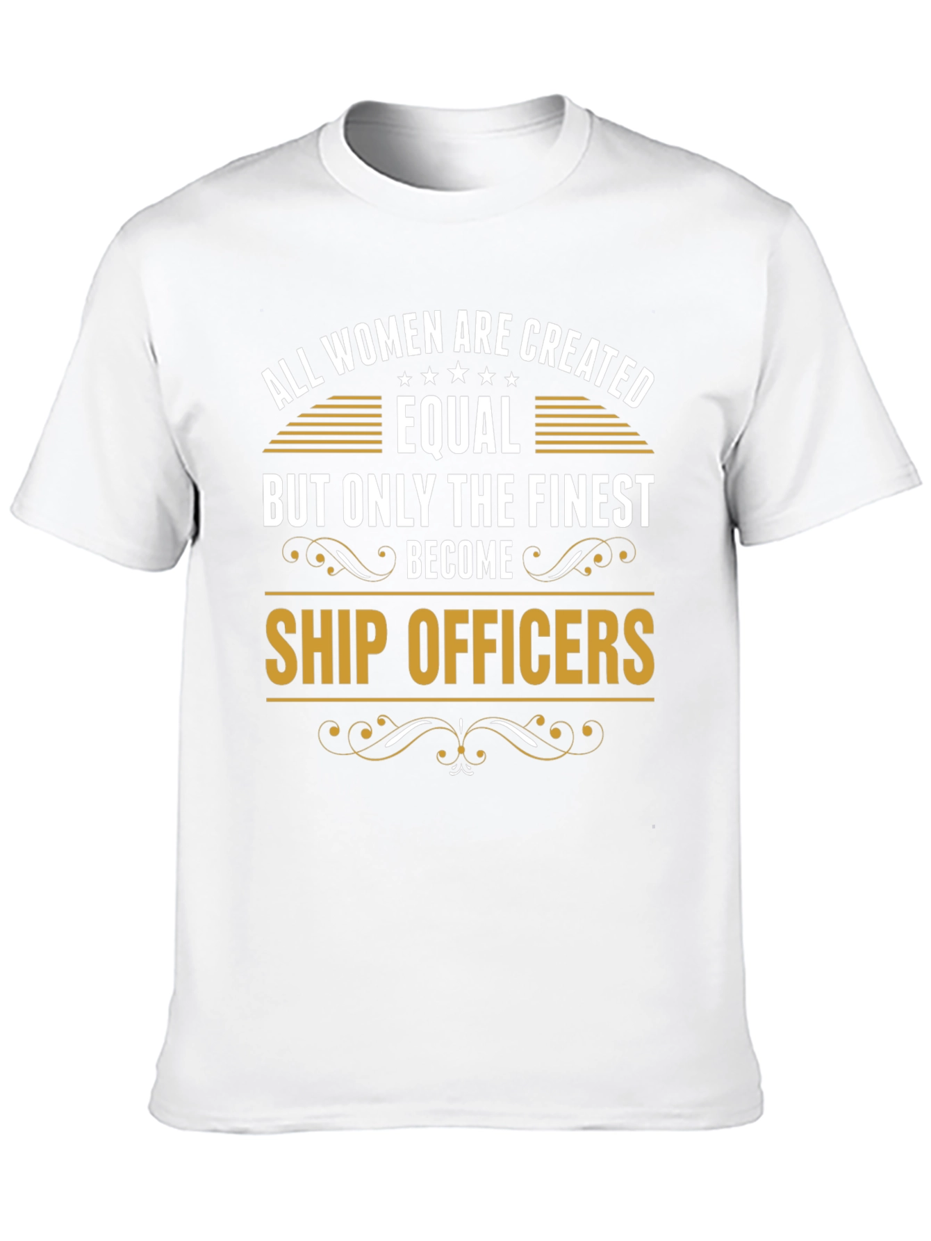 Finest Women Ship Officers Black Graphic Tee