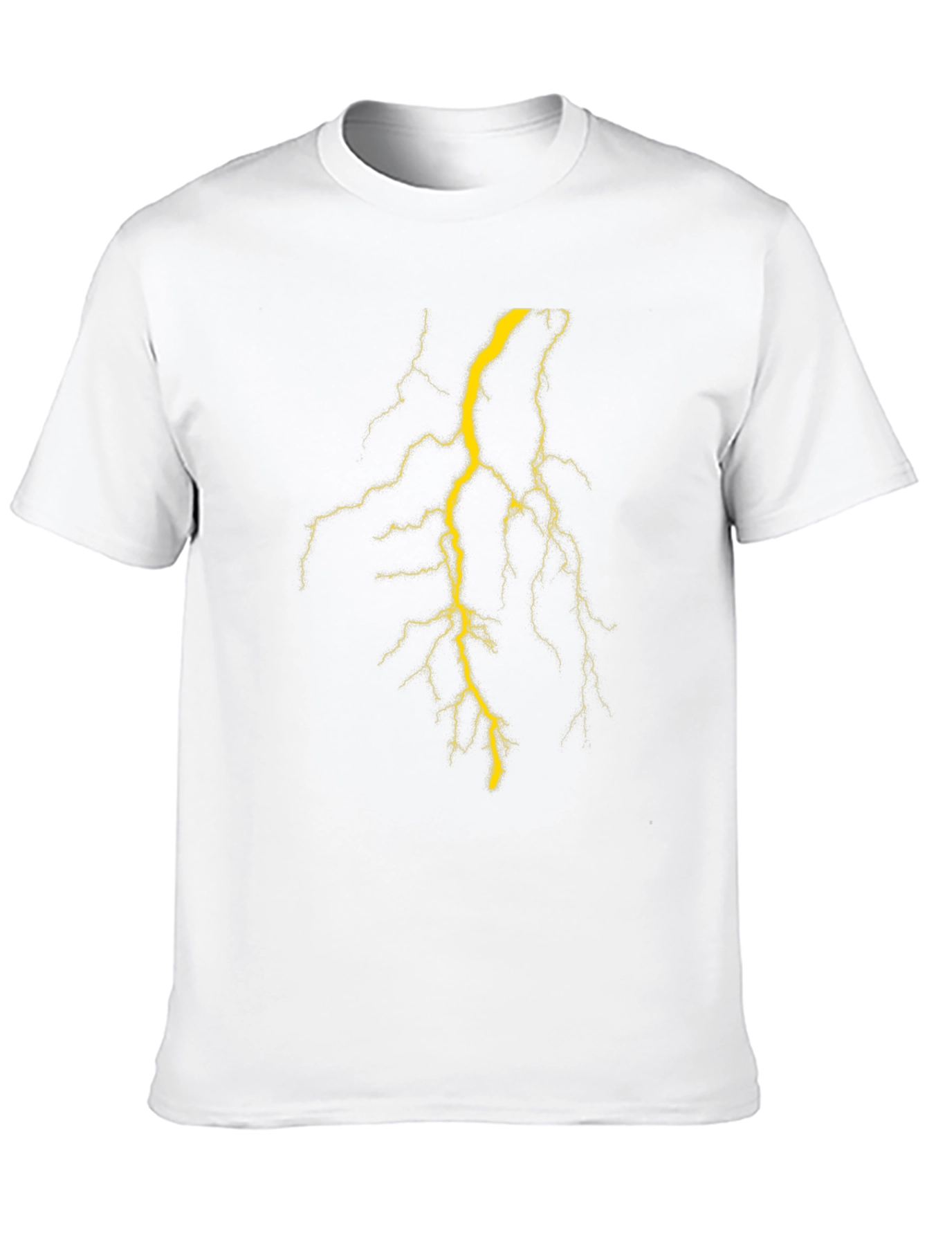 Lightning Bolt Graphic T-Shirt - Black