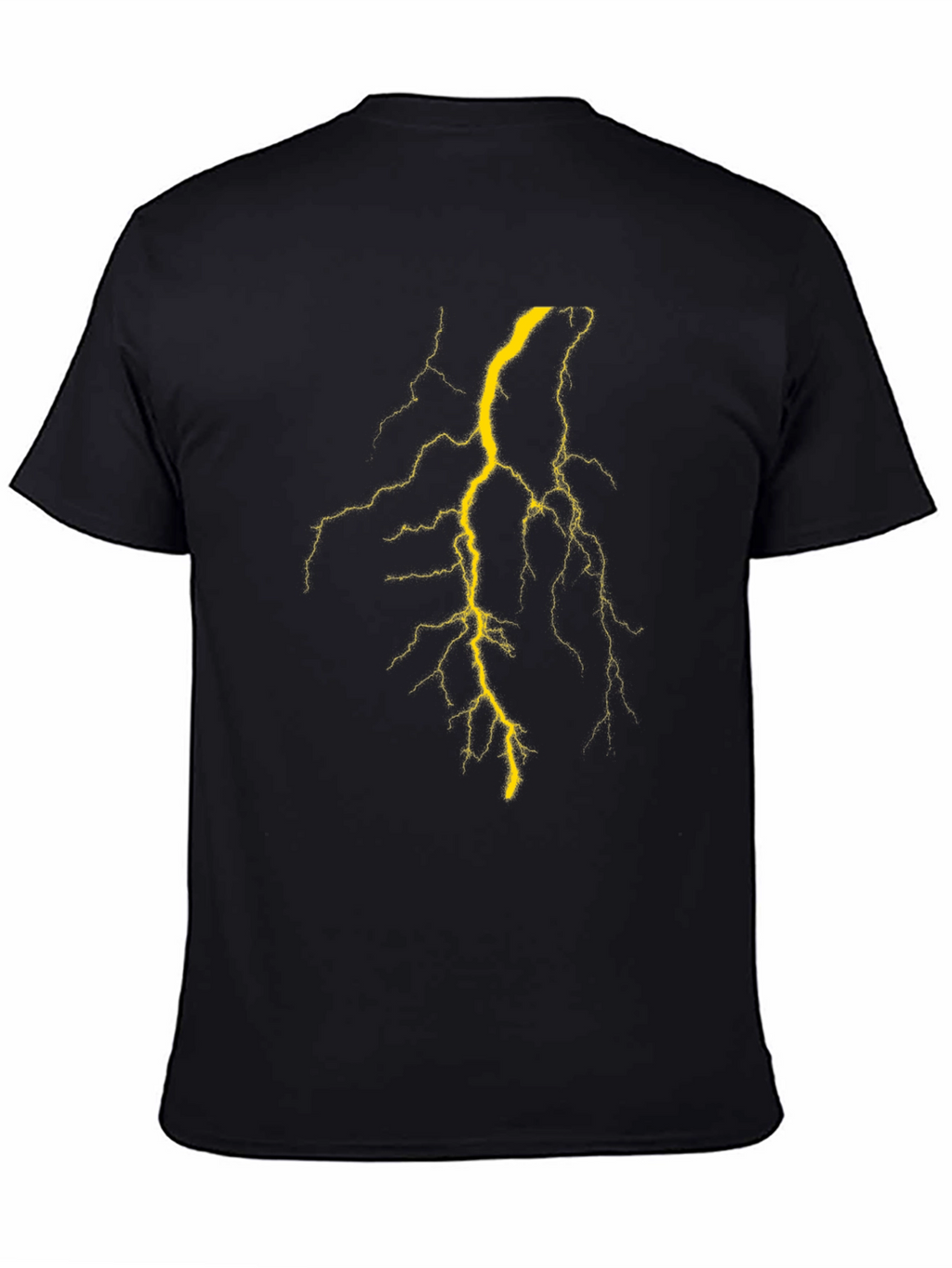 Lightning Bolt Graphic T-Shirt - Black