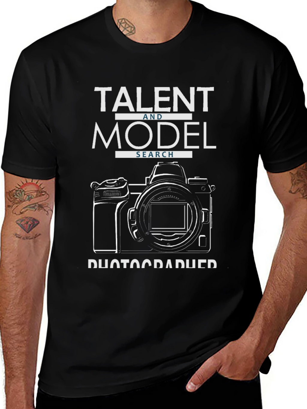 Talent & Model Search Photographer T-Shirt