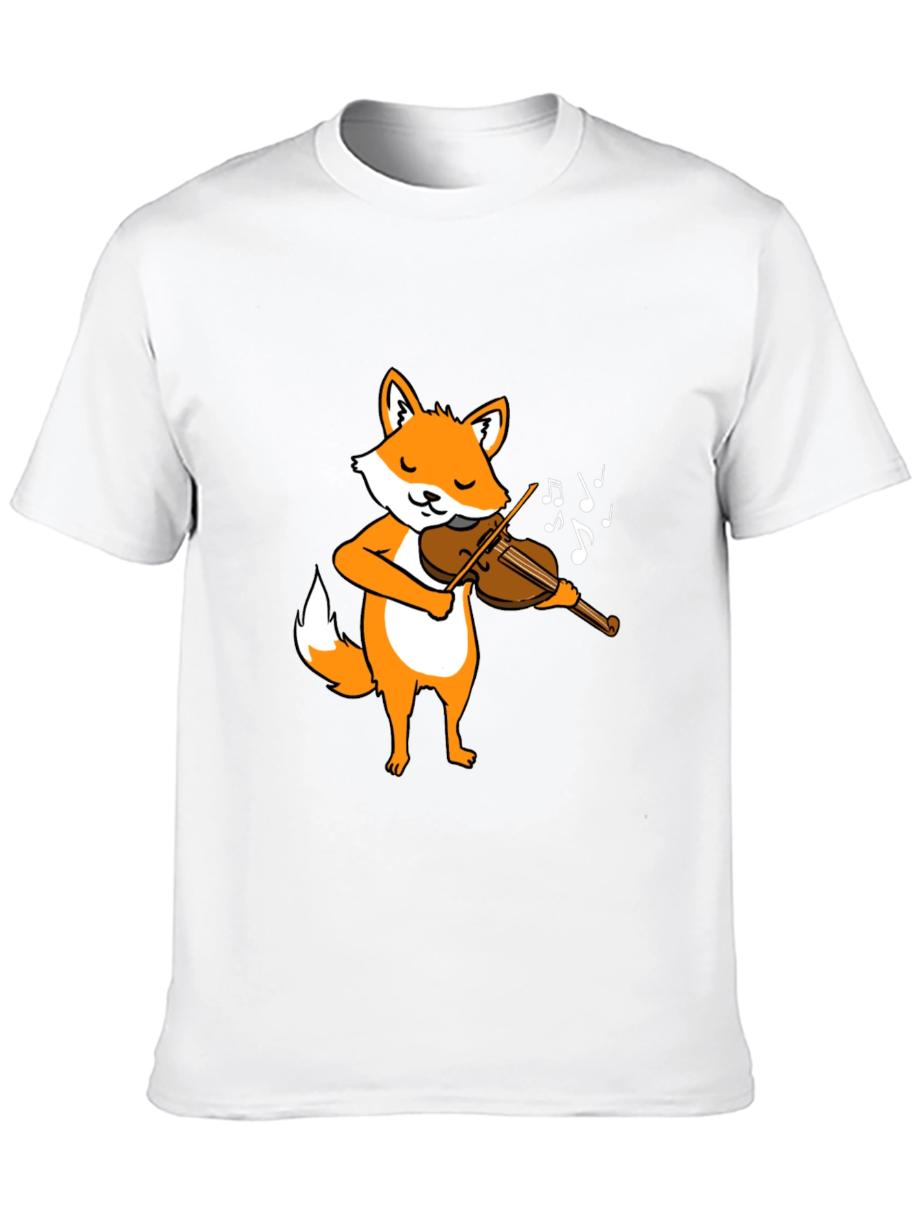 Fox Violinist Graphic Tee - Music Lover T-Shirt