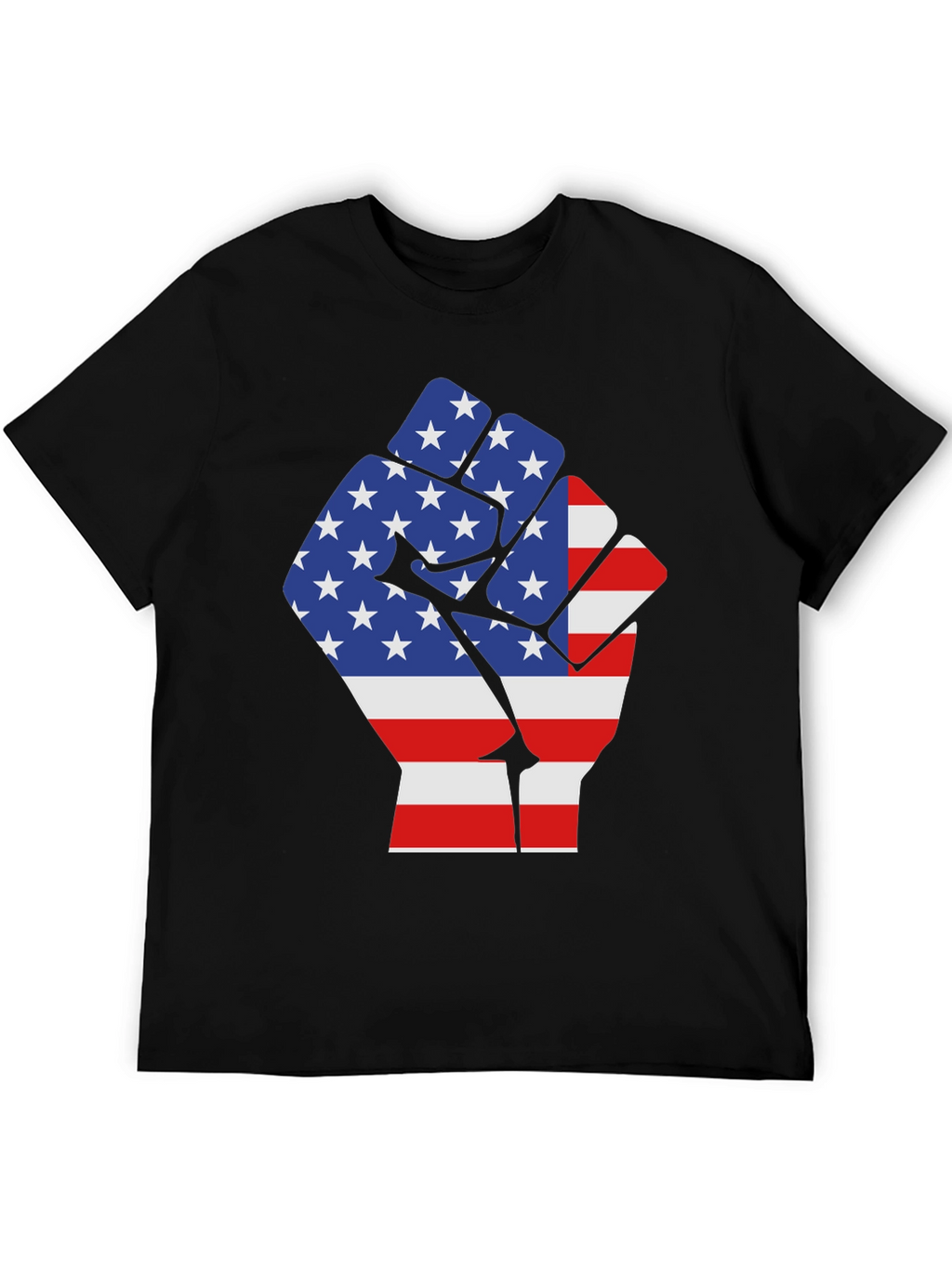 American Flag Fist Graphic T-Shirt