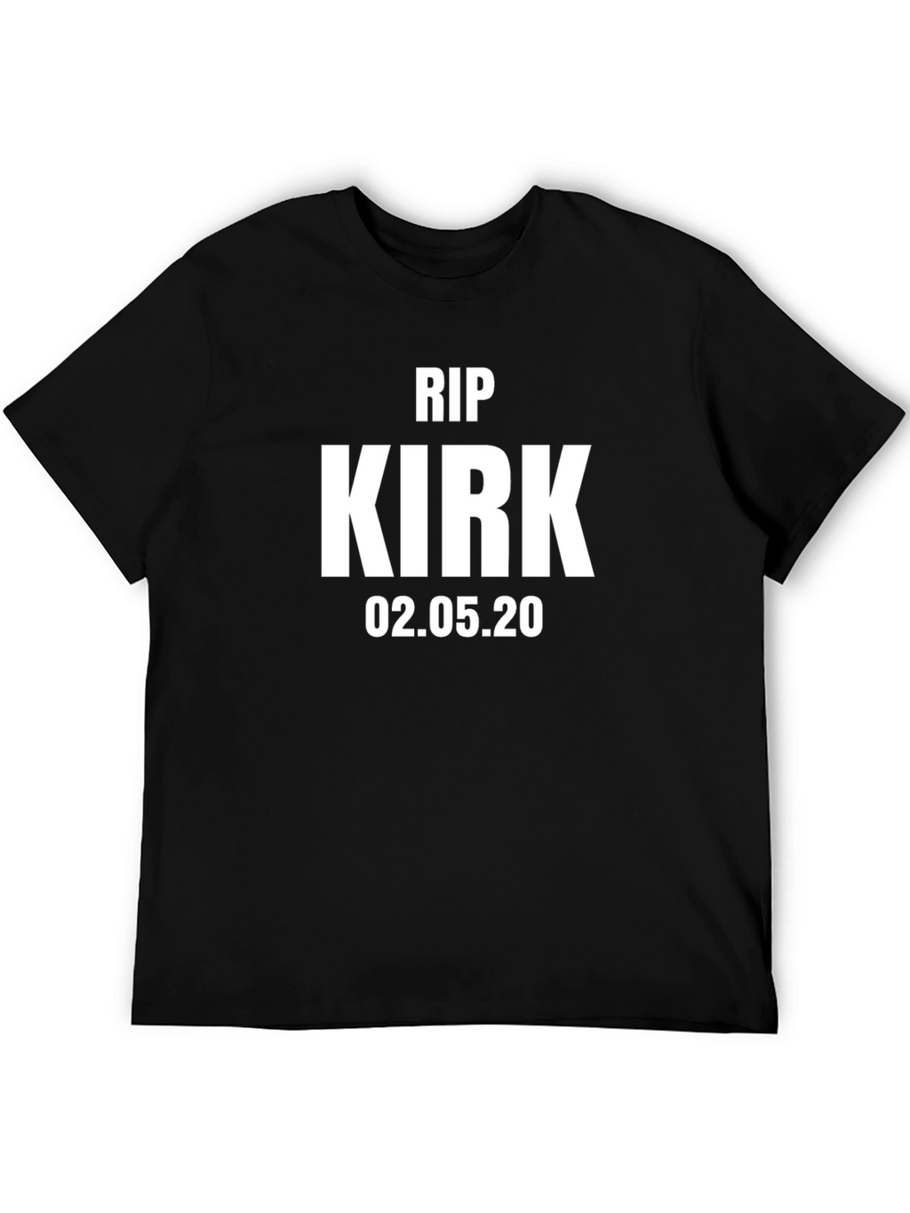 RIP Kirk T-Shirt - Memorial Black Tee