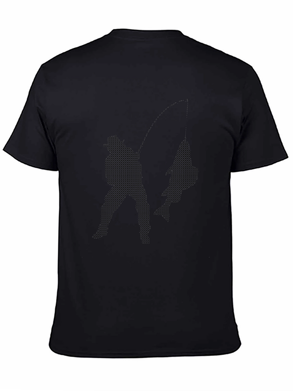 Fishing Graphic Tee - Anglers Catch Black T-Shirt