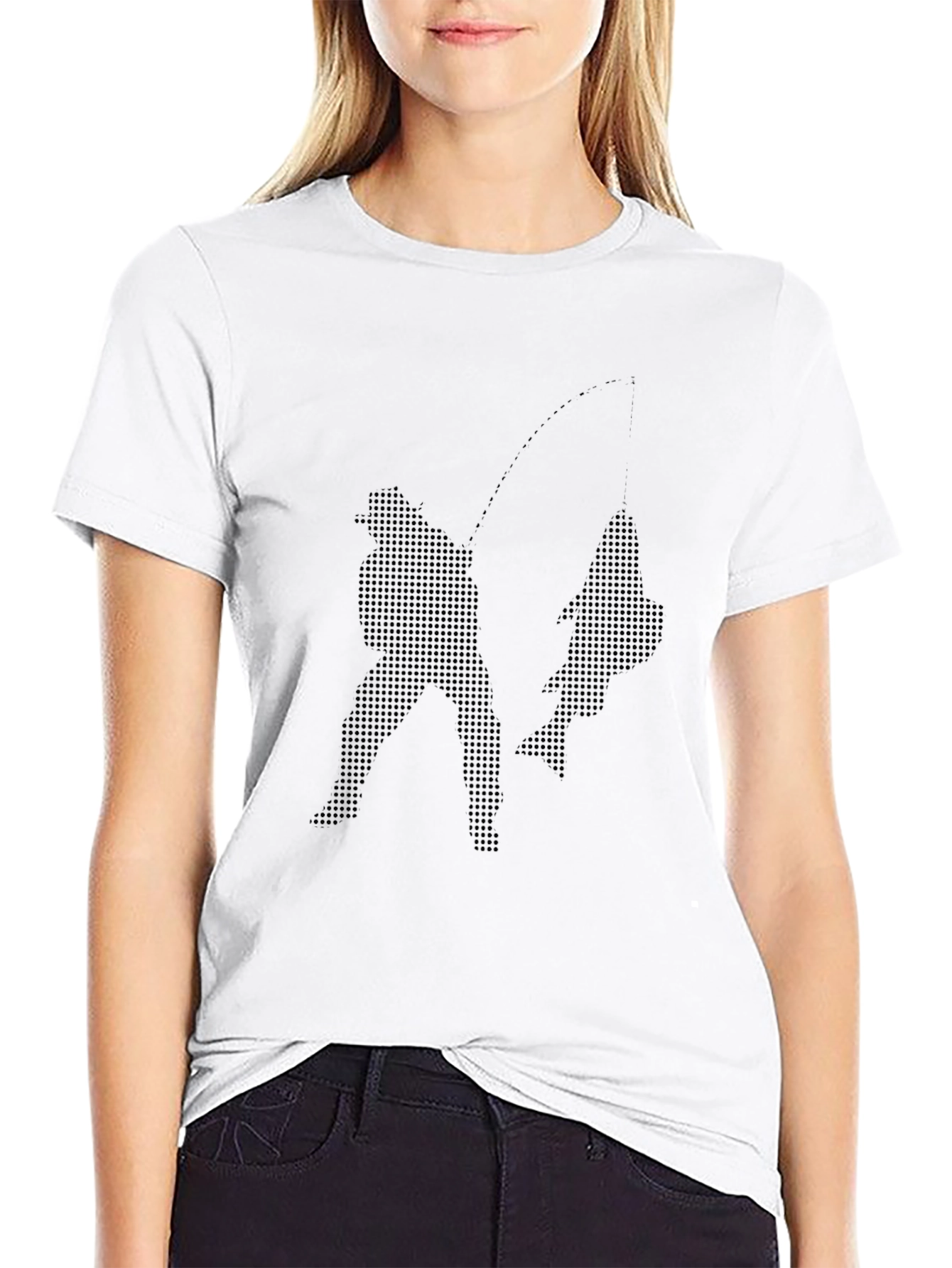 Fishing Graphic Tee - Anglers Catch Black T-Shirt