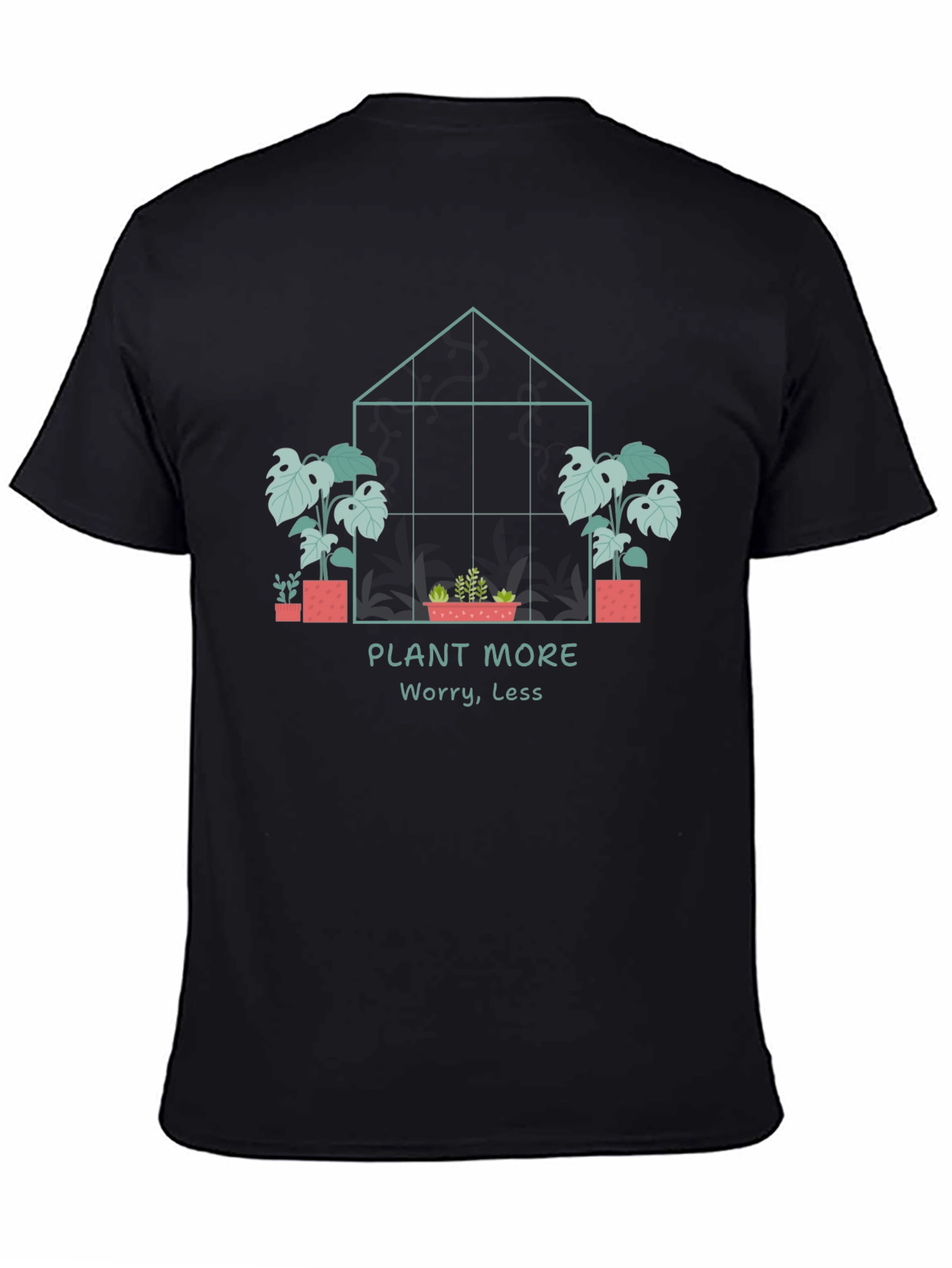 Plant More Worry Less Graphic Tee