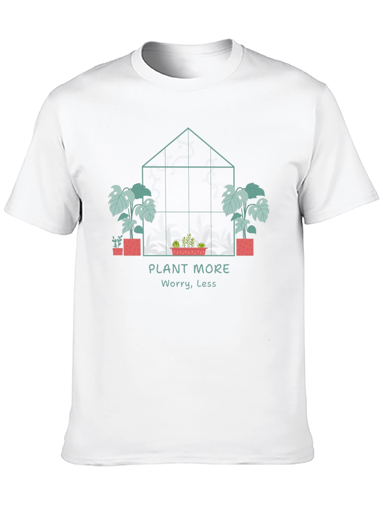 Plant More Worry Less Graphic Tee