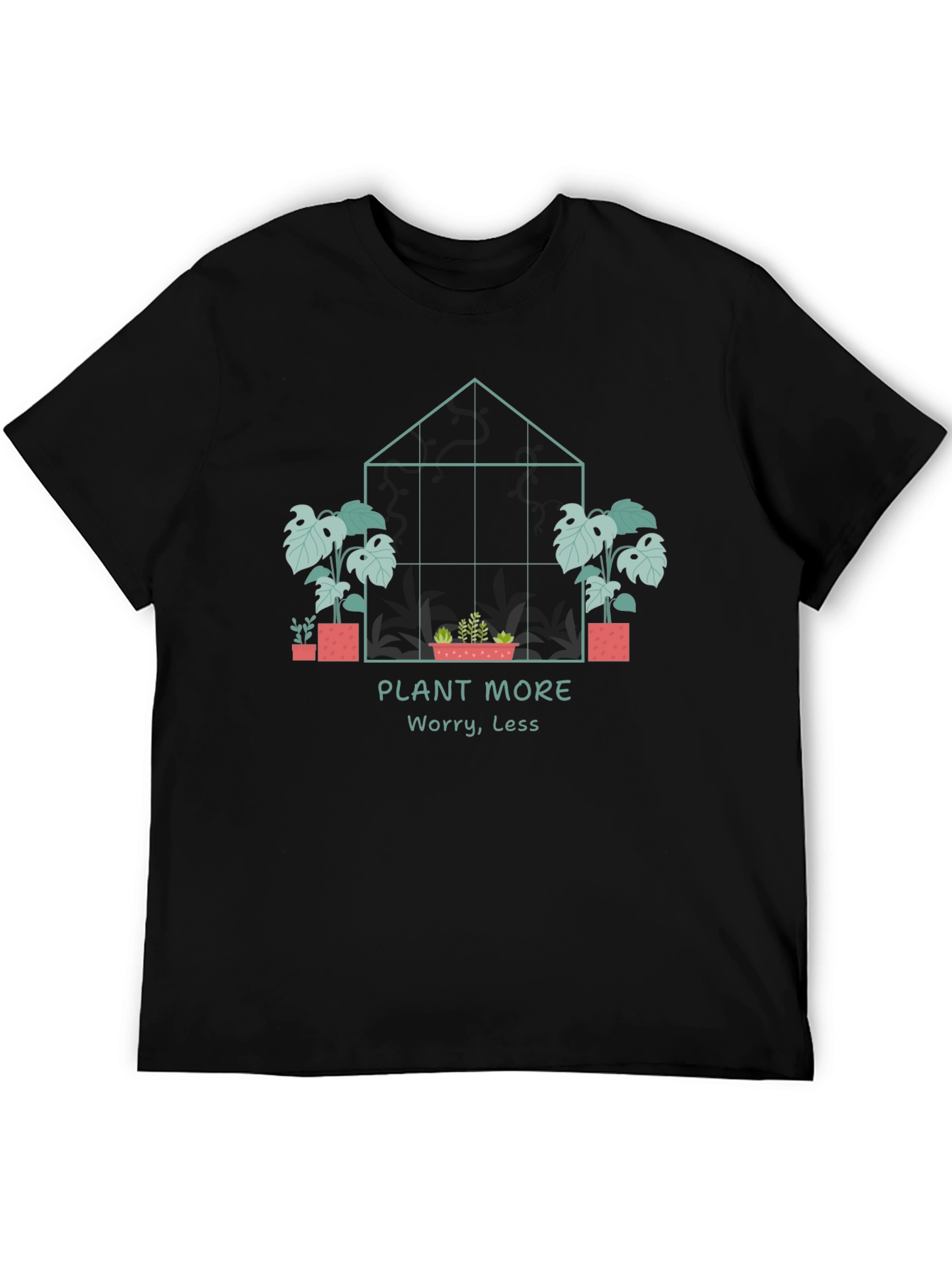 Plant More Worry Less Graphic Tee