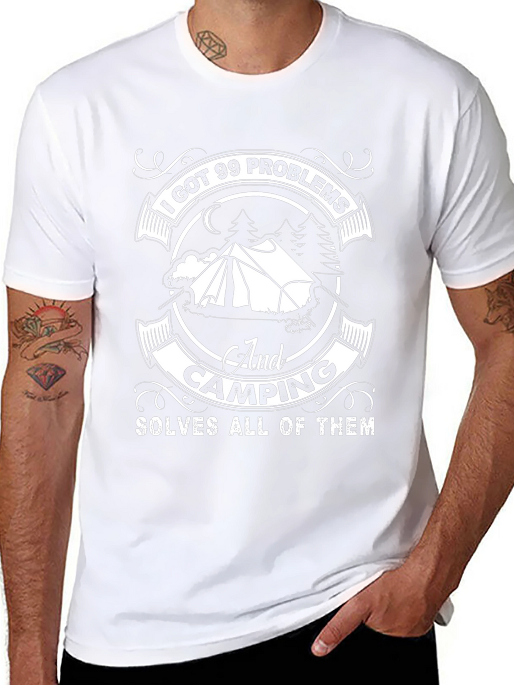 Camping Solves Problems T-Shirt