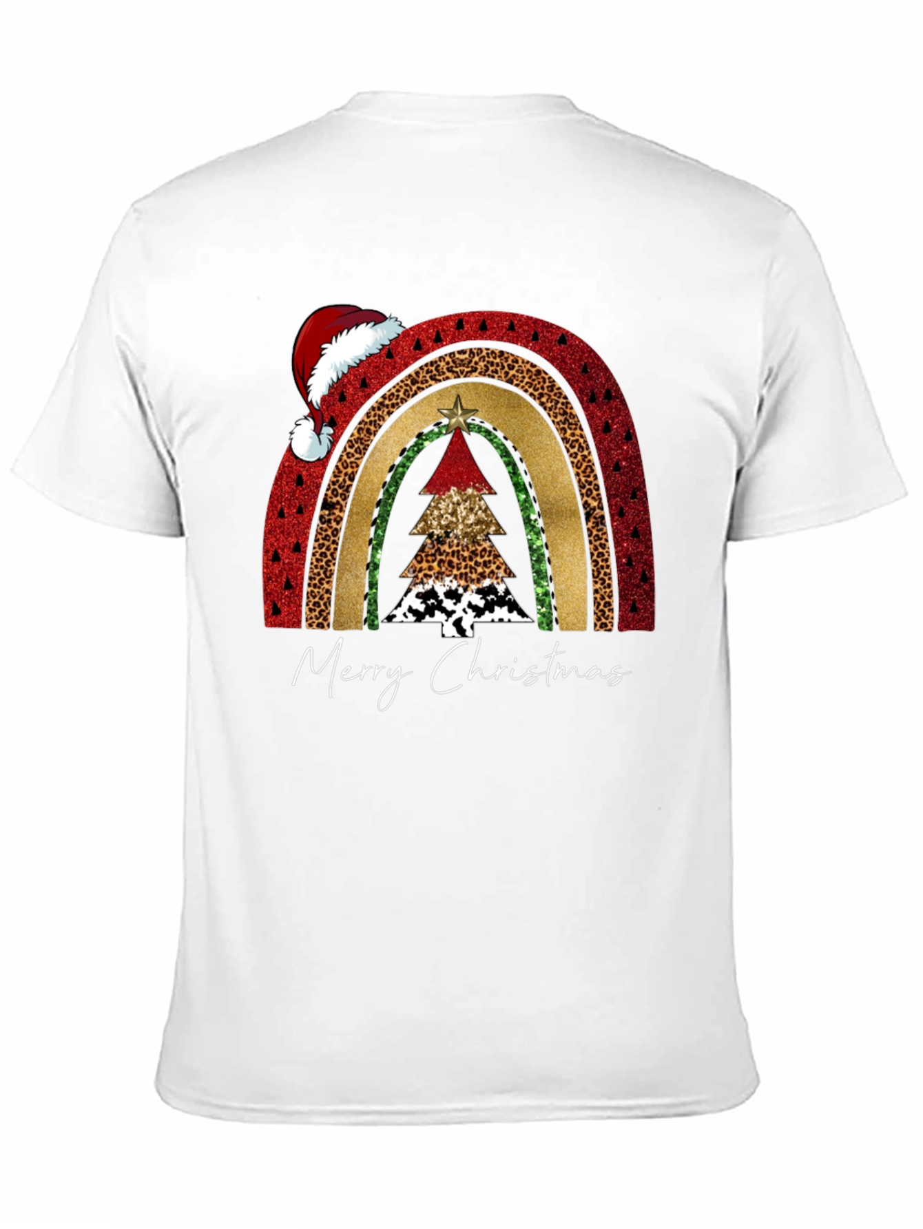 Festive Christmas Rainbow Tree T-Shirt