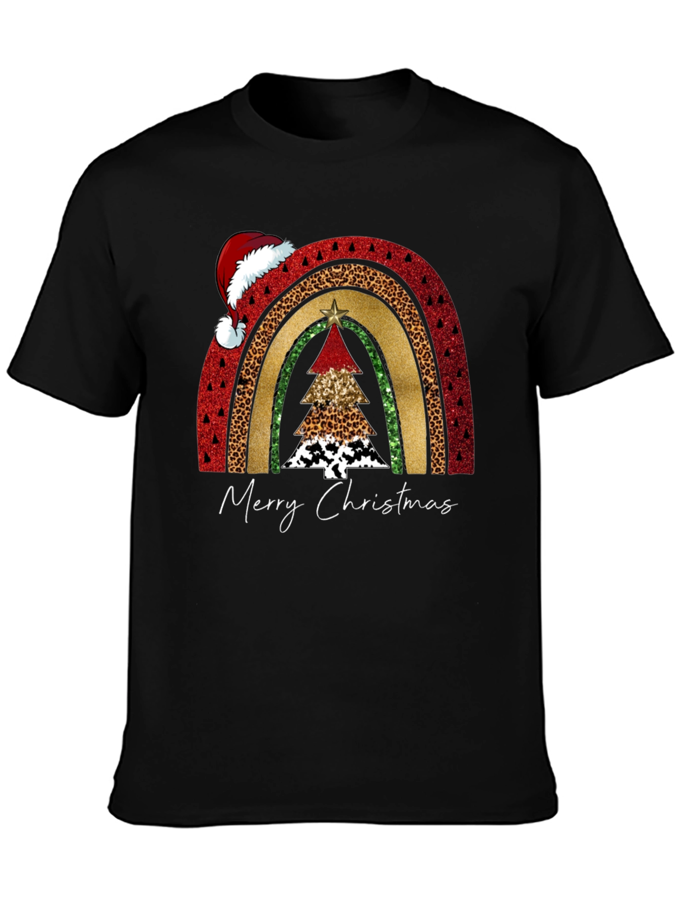 Festive Christmas Rainbow Tree T-Shirt