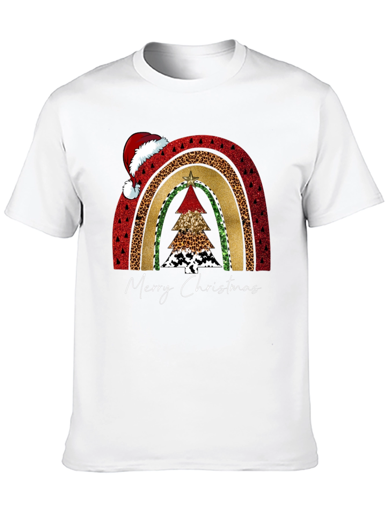 Festive Christmas Rainbow Tree T-Shirt