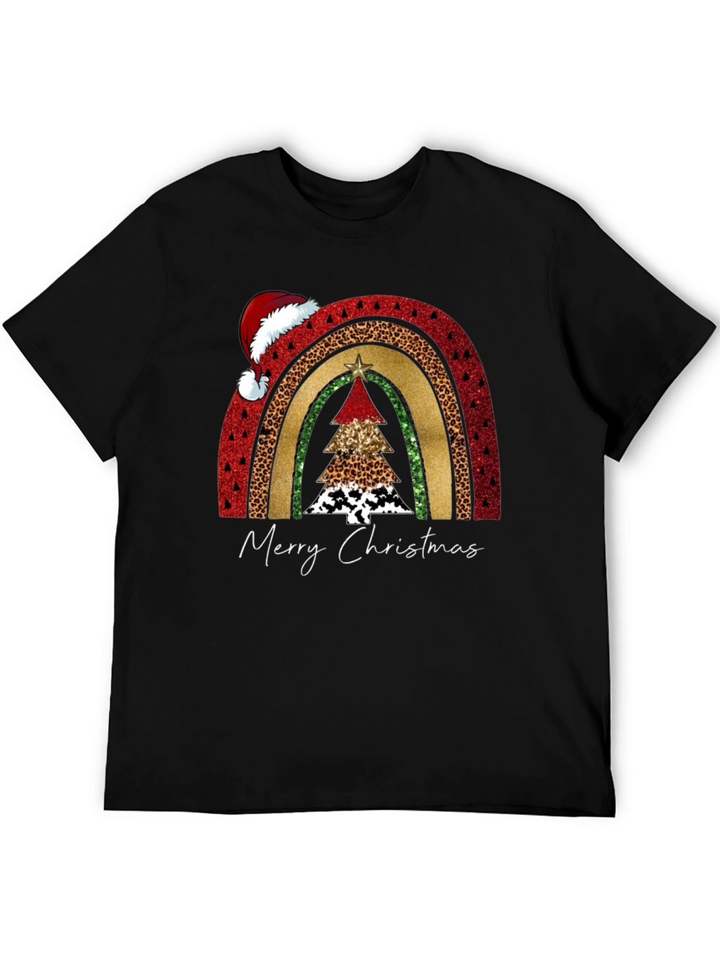 Festive Christmas Rainbow Tree T-Shirt