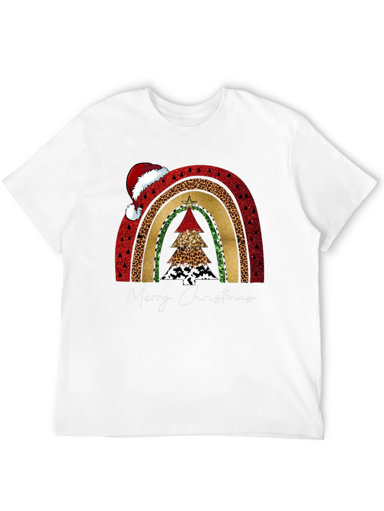 Festive Christmas Rainbow Tree T-Shirt