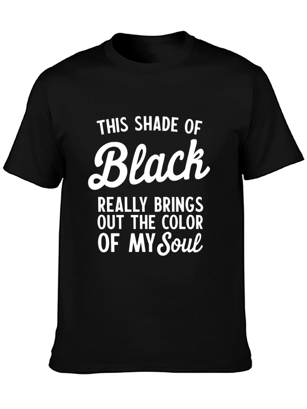 Black Soul Graphic Tee - Mens Statement T-Shirt