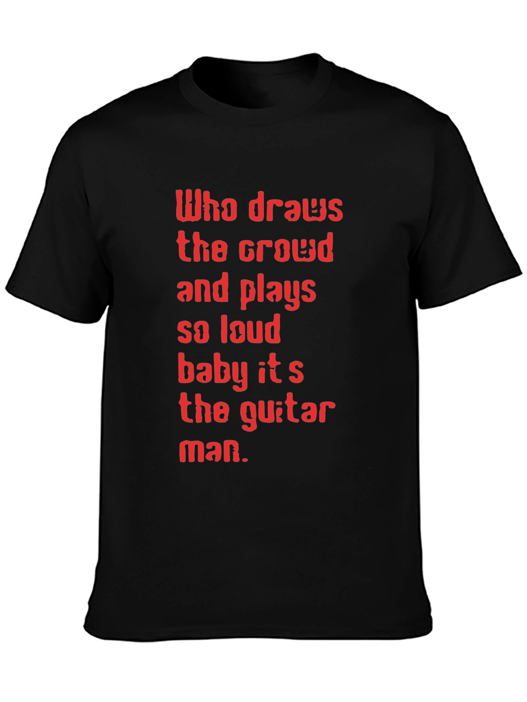 Guitar Man Graphic Tee - Black T-Shirt