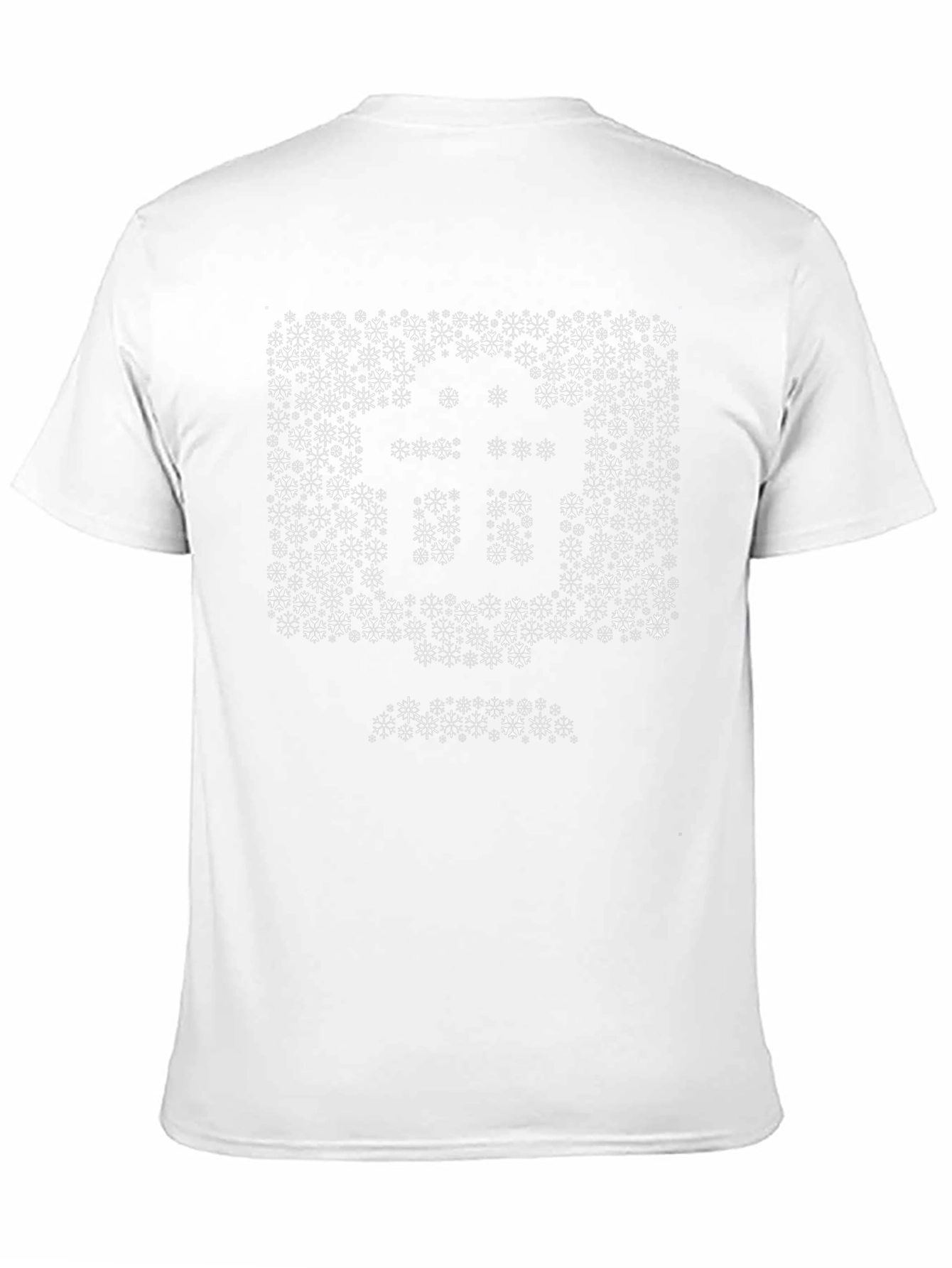 Geometric Snowflake Bitcoin Graphic Tee - Black