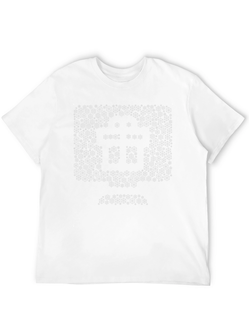Geometric Snowflake Bitcoin Graphic Tee - Black