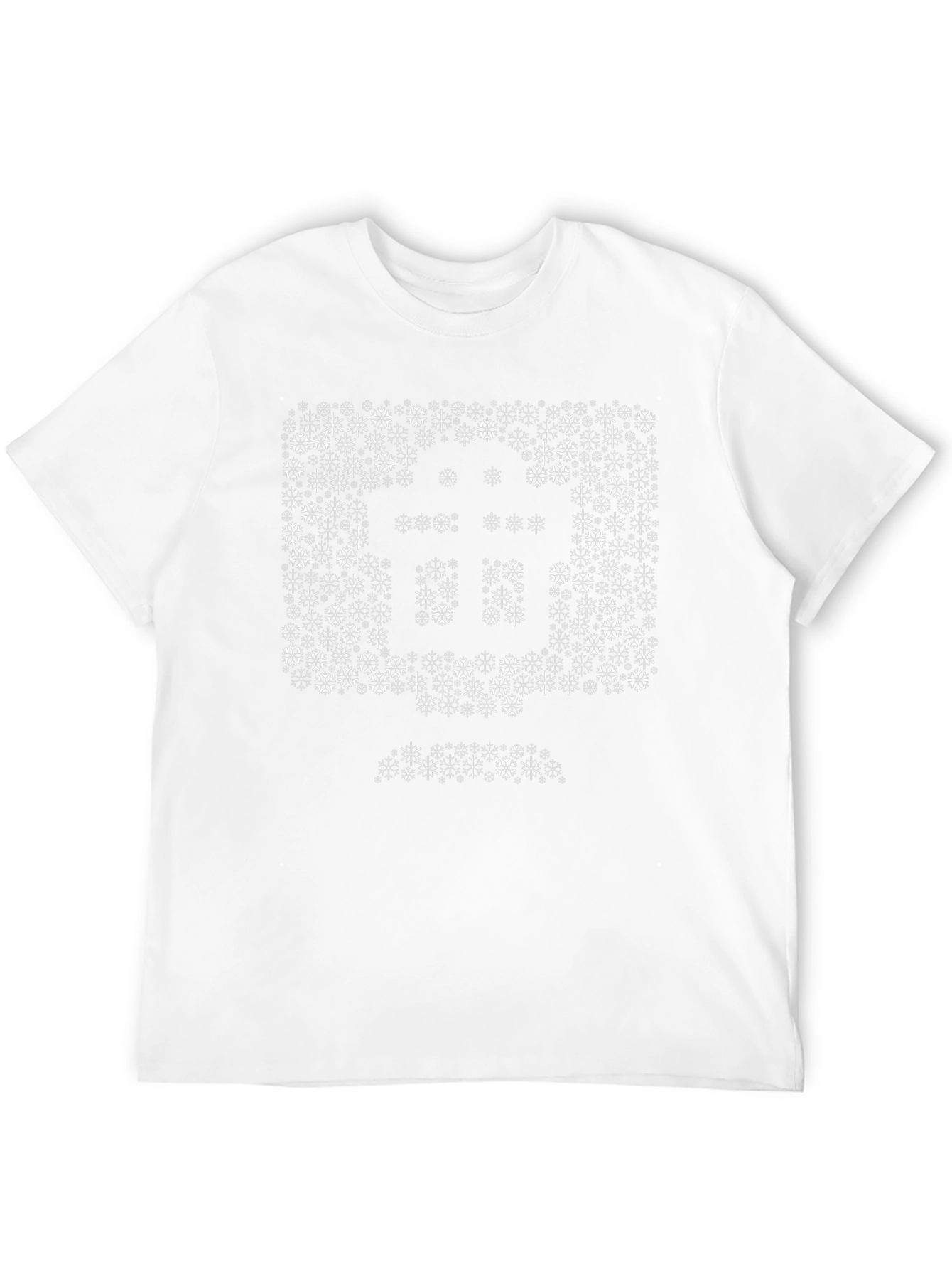Geometric Snowflake Bitcoin Graphic Tee - Black