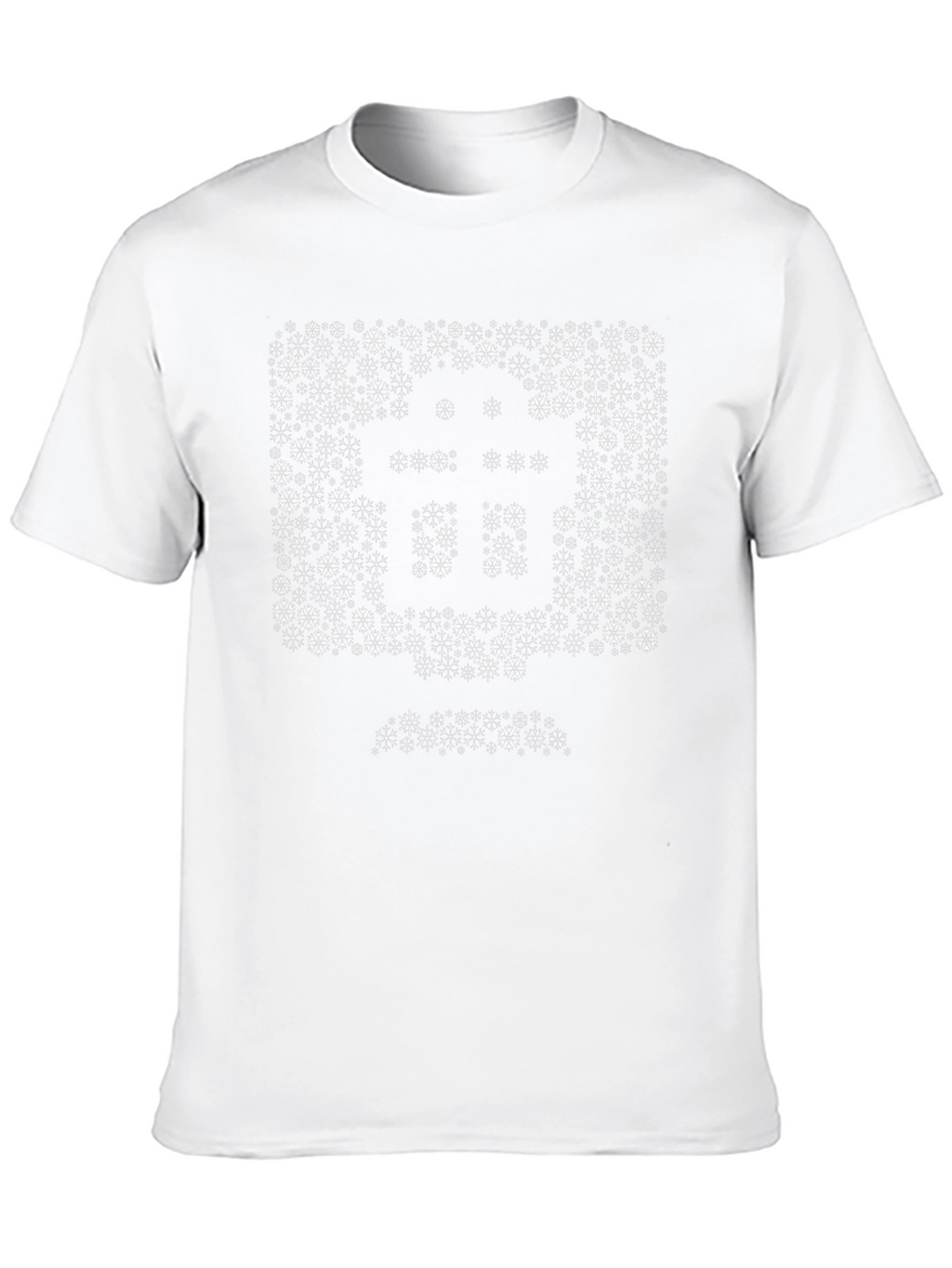 Geometric Snowflake Bitcoin Graphic Tee - Black