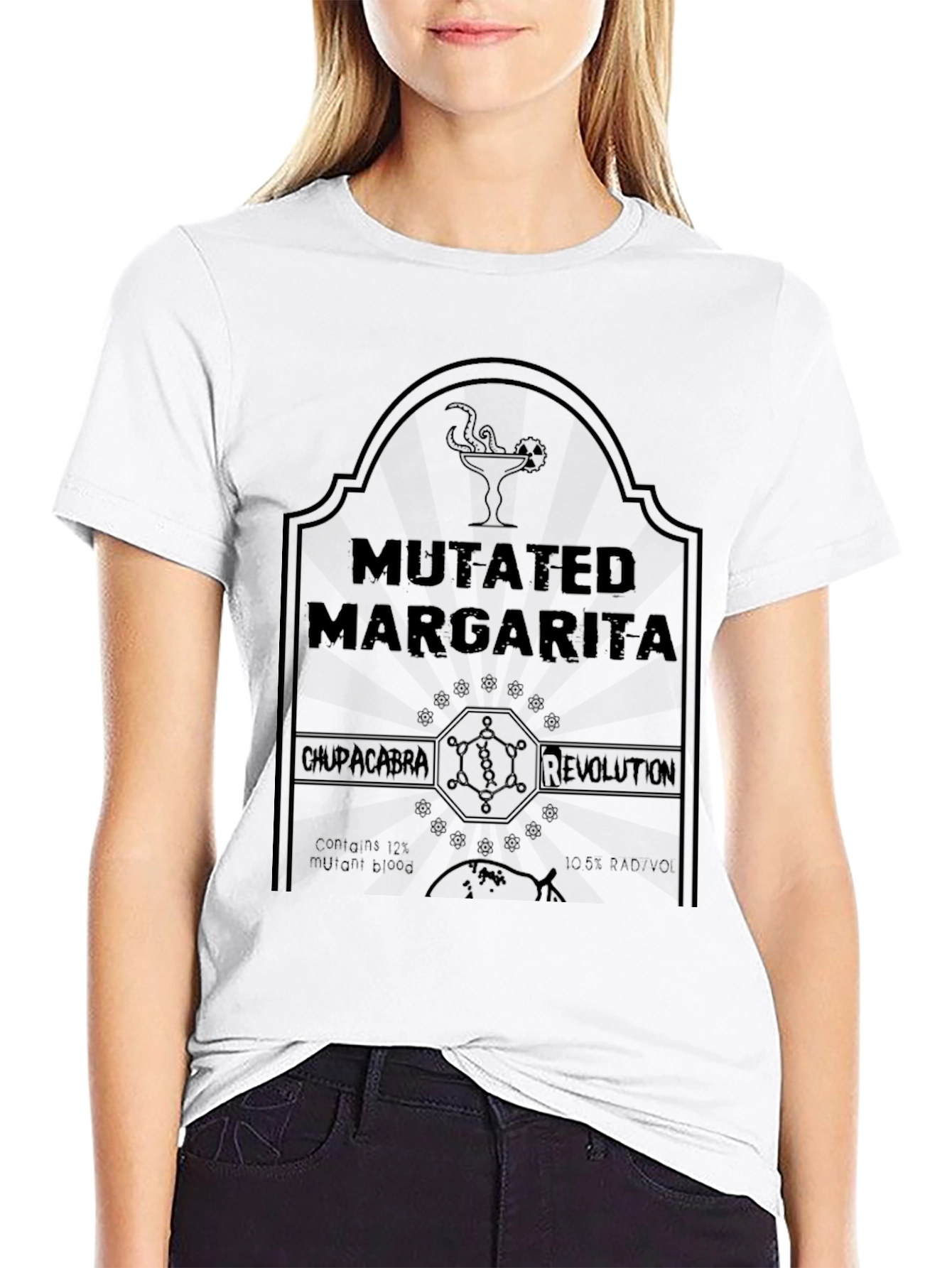 Mutated Margarita Graphic Tee - Chupacabra Revolution T-Shirt