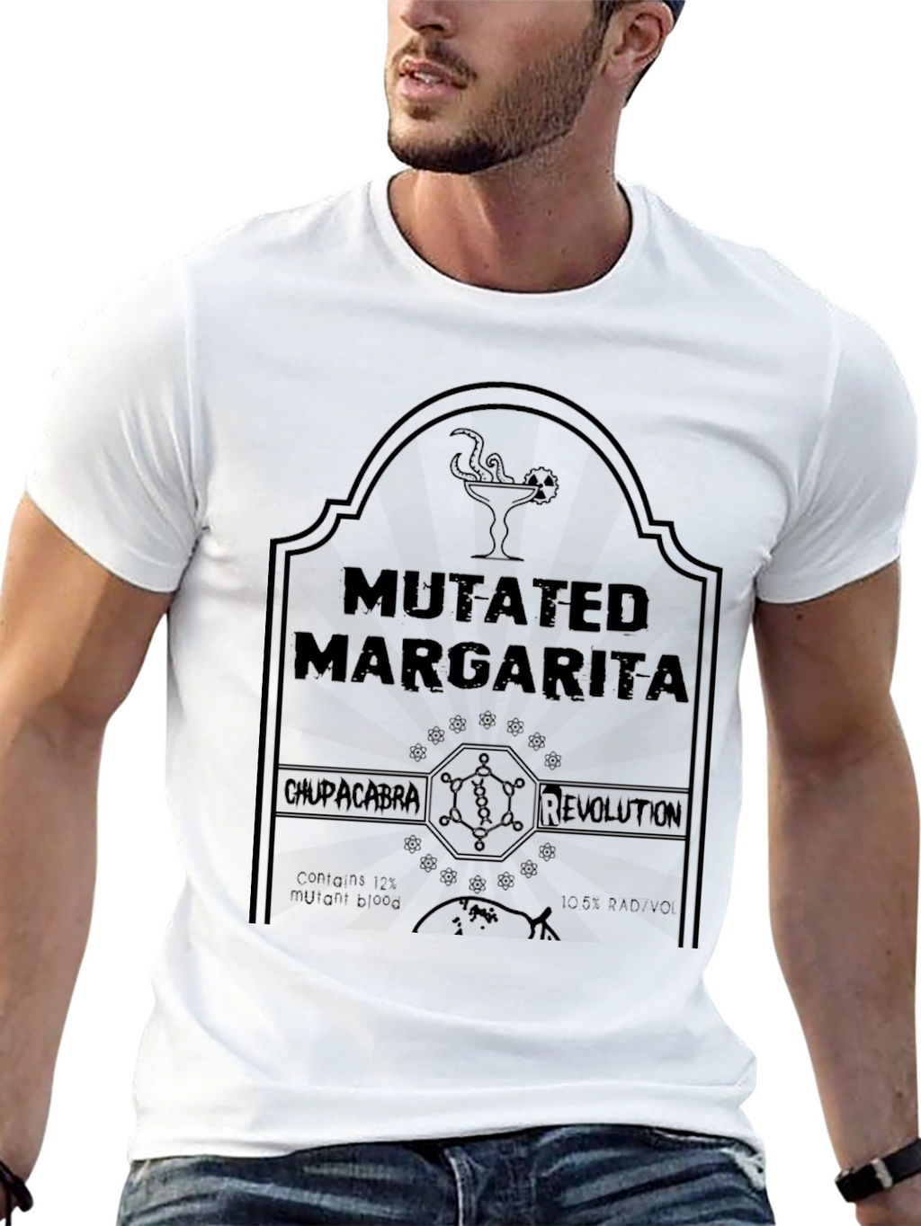 Mutated Margarita Graphic Tee - Chupacabra Revolution T-Shirt