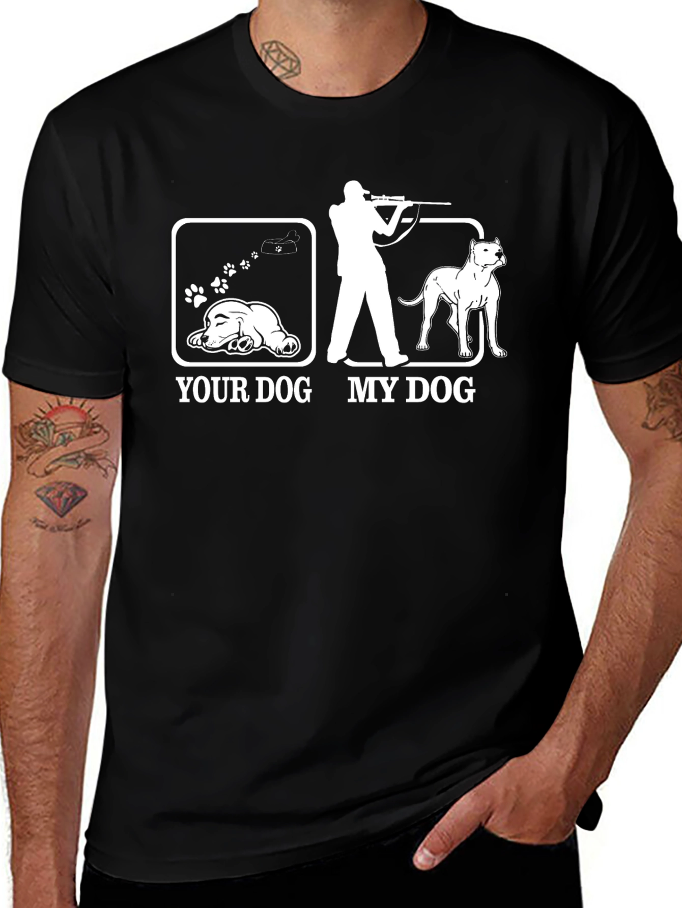 Funny Dog Lover T-Shirt: Your Dog vs. My Dog Graphic Tee