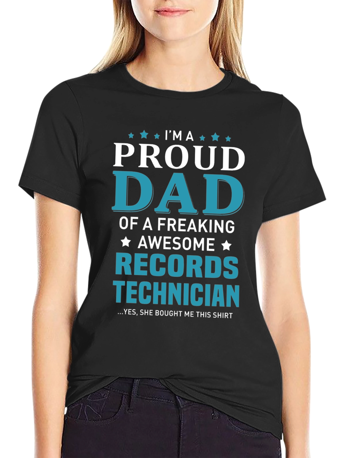 Proud Dad Records Technician T-Shirt