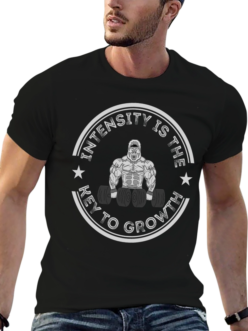 Intensity Gorilla Graphic T-Shirt - Growth Key