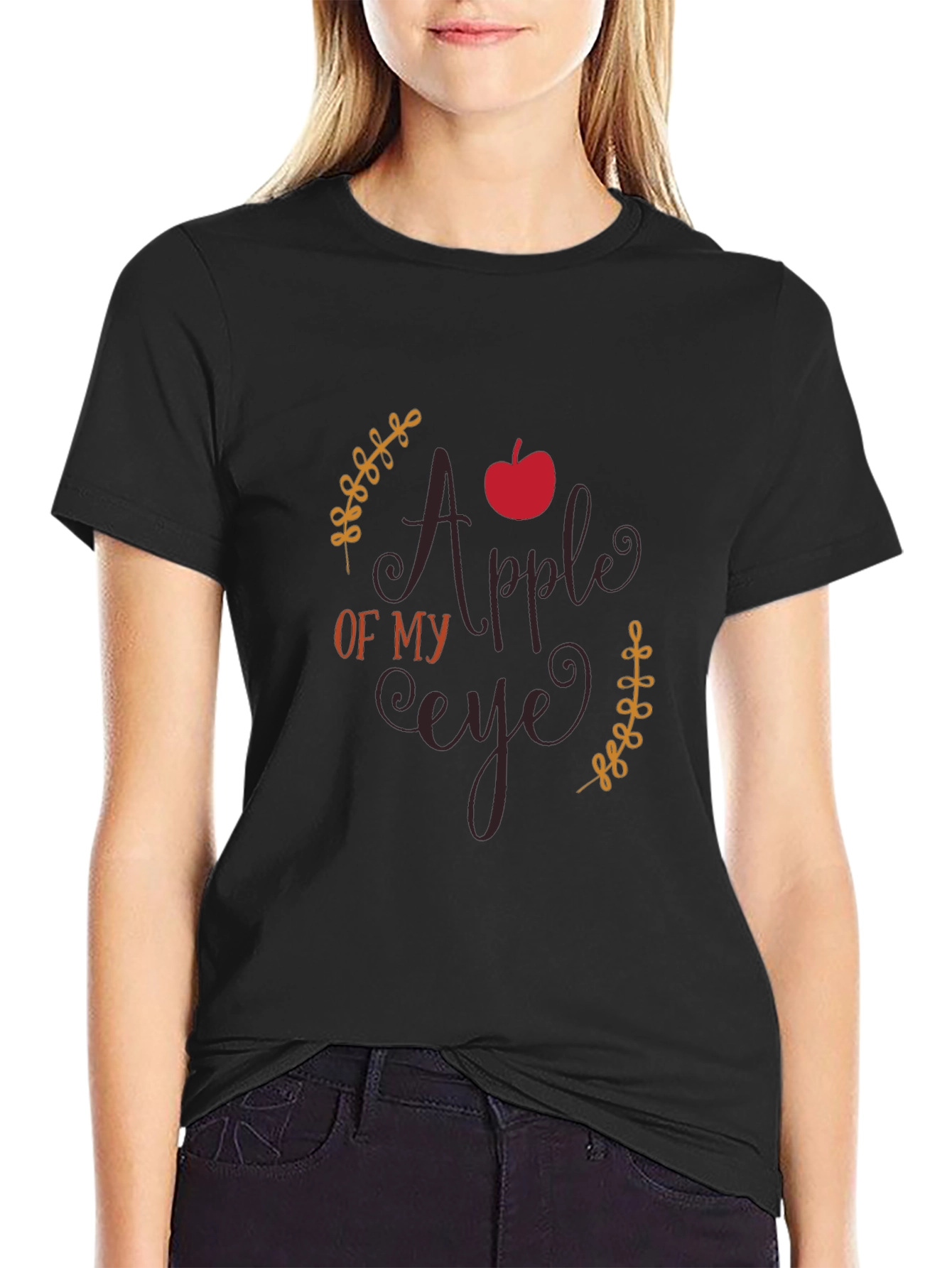 Apple of My Eye Graphic Tee - Black