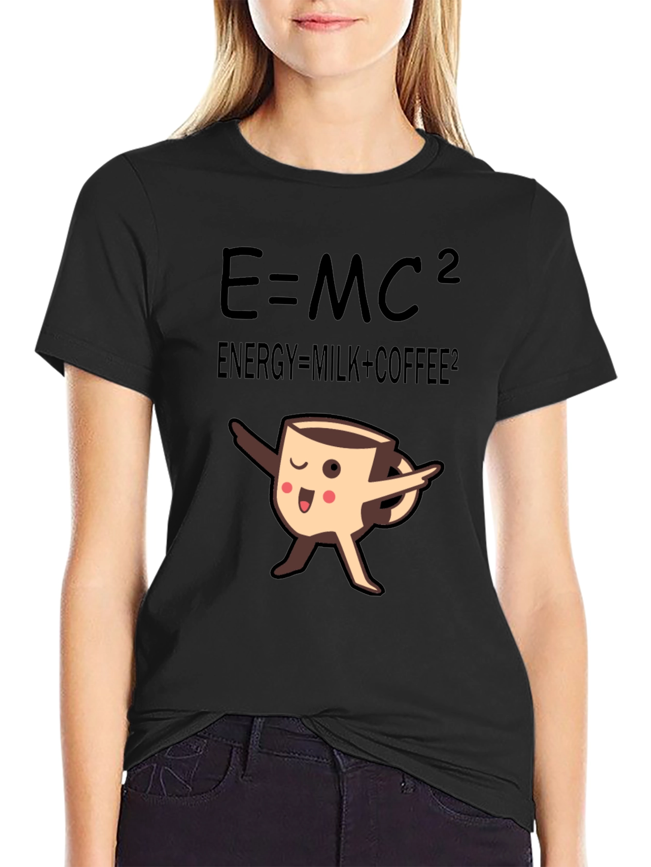 Energy = Milk + Coffee T-Shirt - Funny Physics Tee