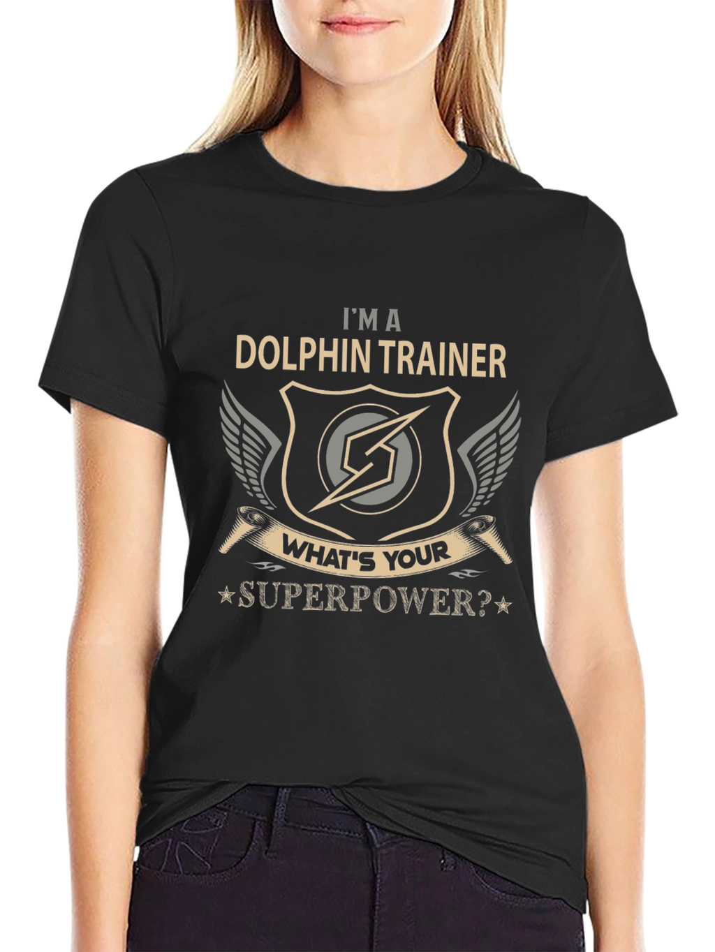 Dolphin Trainer Superpower T-Shirt - Novelty Gift