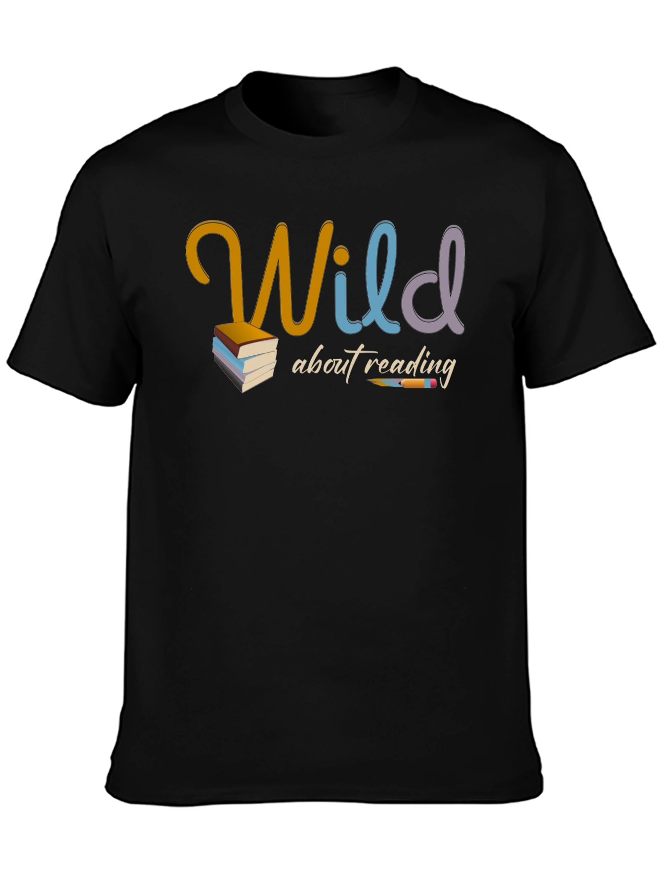 Wild About Reading Graphic T-Shirt - Book Lover Tee