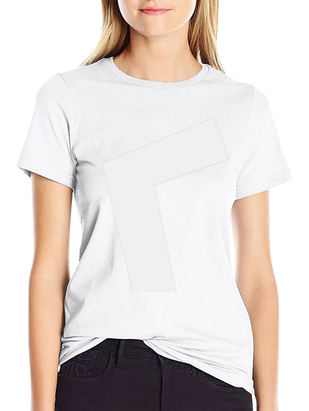 Modern Black T-Shirt with White Arrow Design