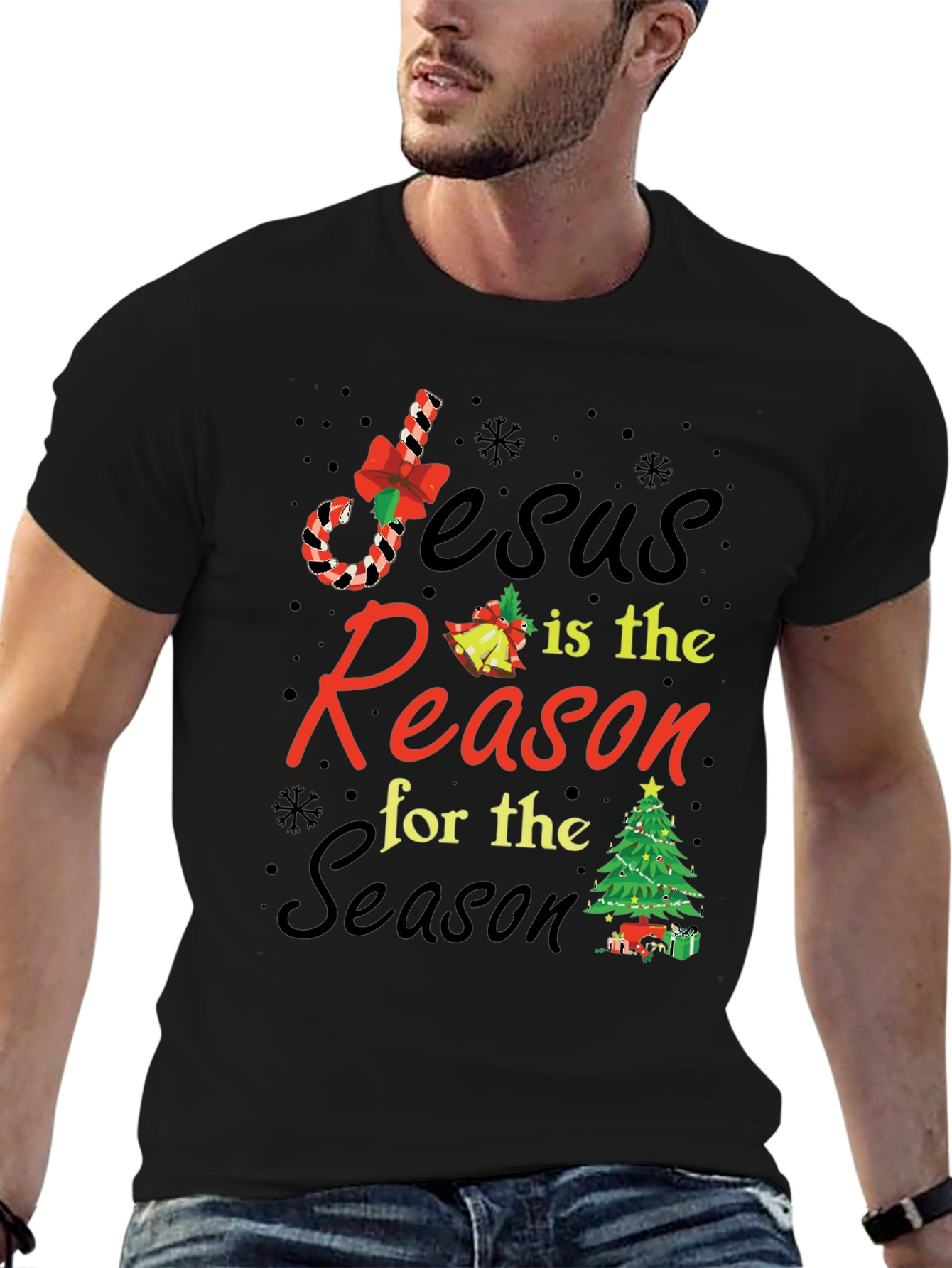 Jesus is the Reason for the Season Graphic T-Shirt
