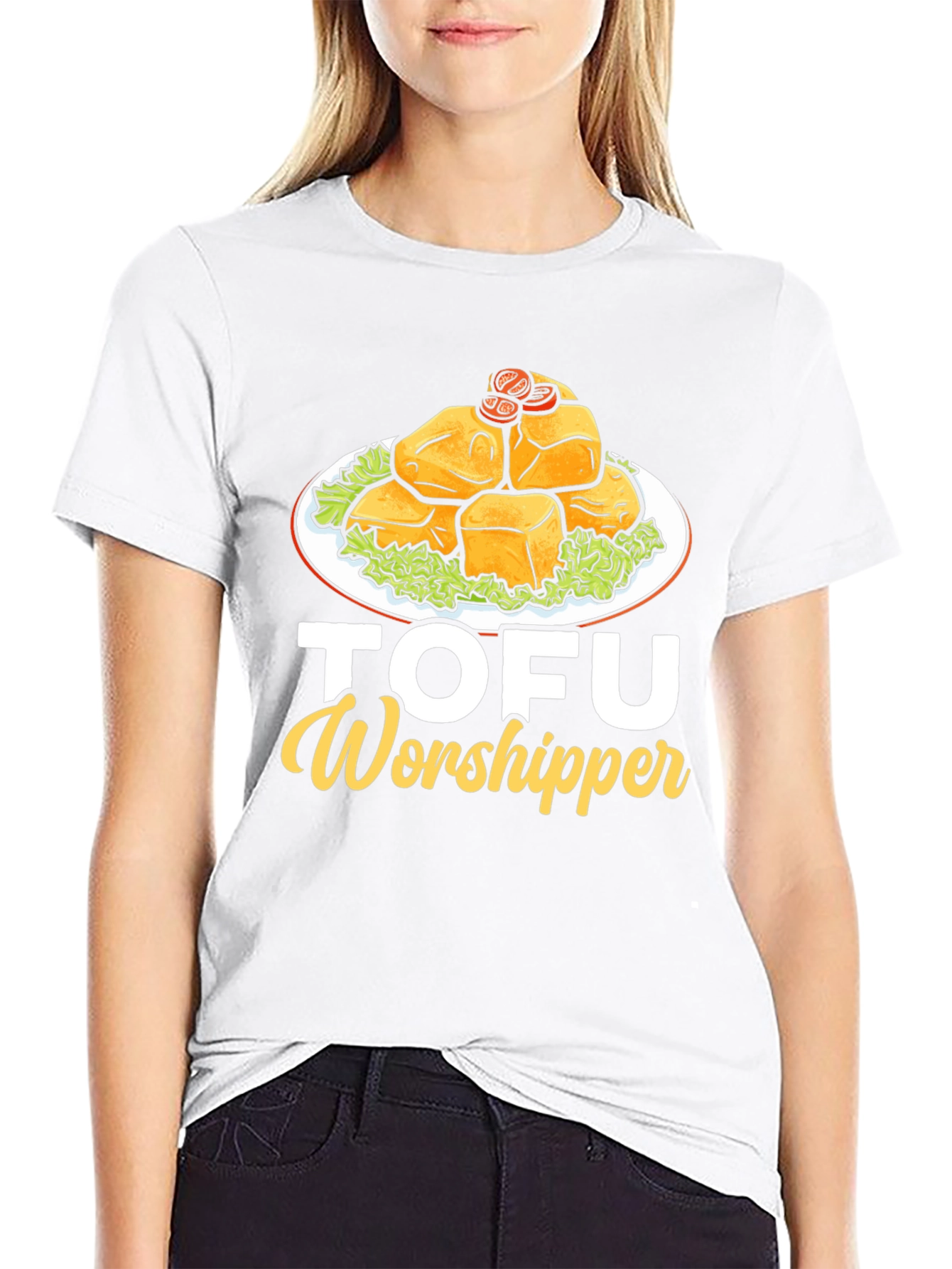 Tofu Worshipper Graphic T-Shirt - Vegan Friendly Apparel