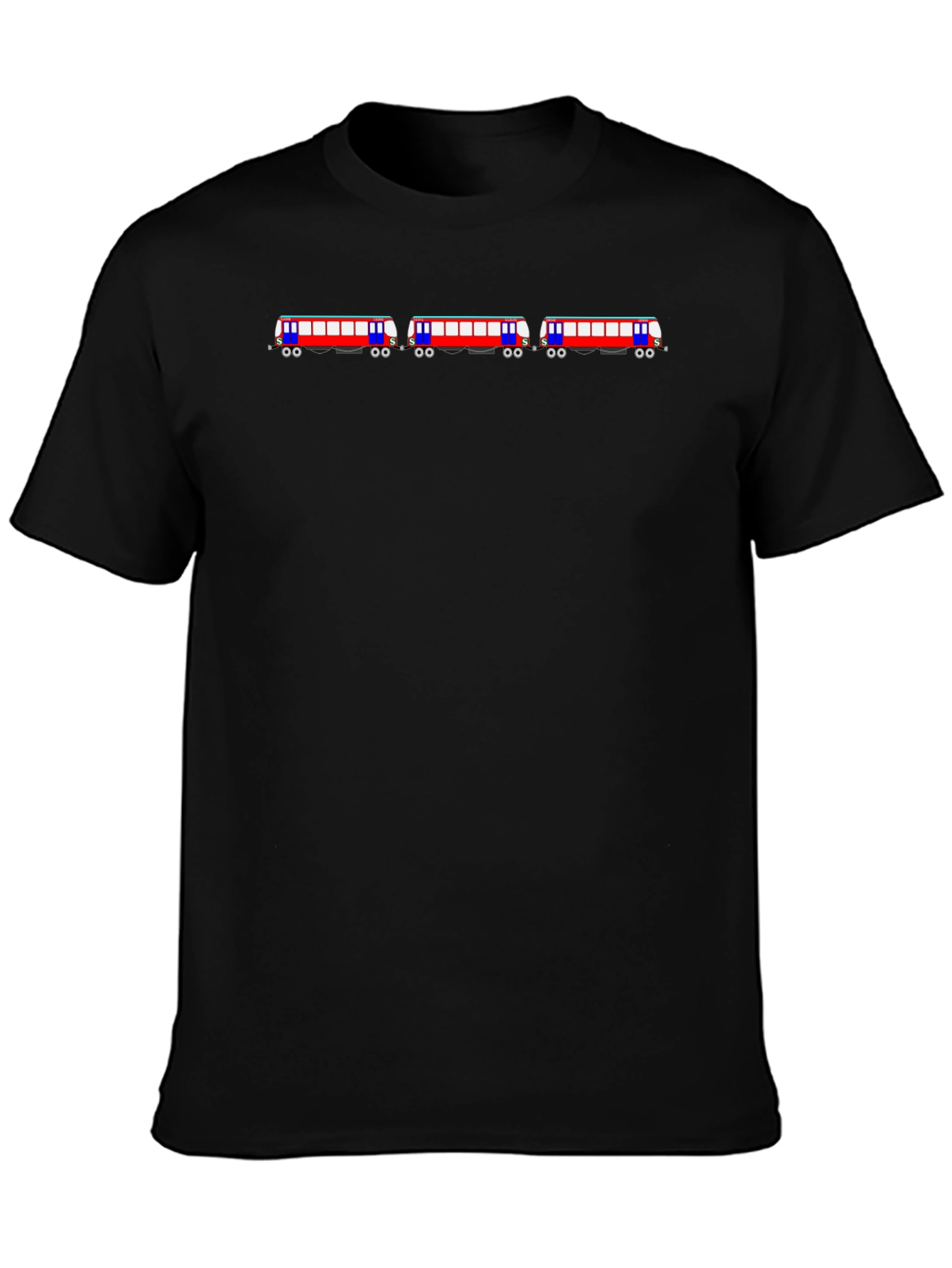 Train Graphic Black T-Shirt