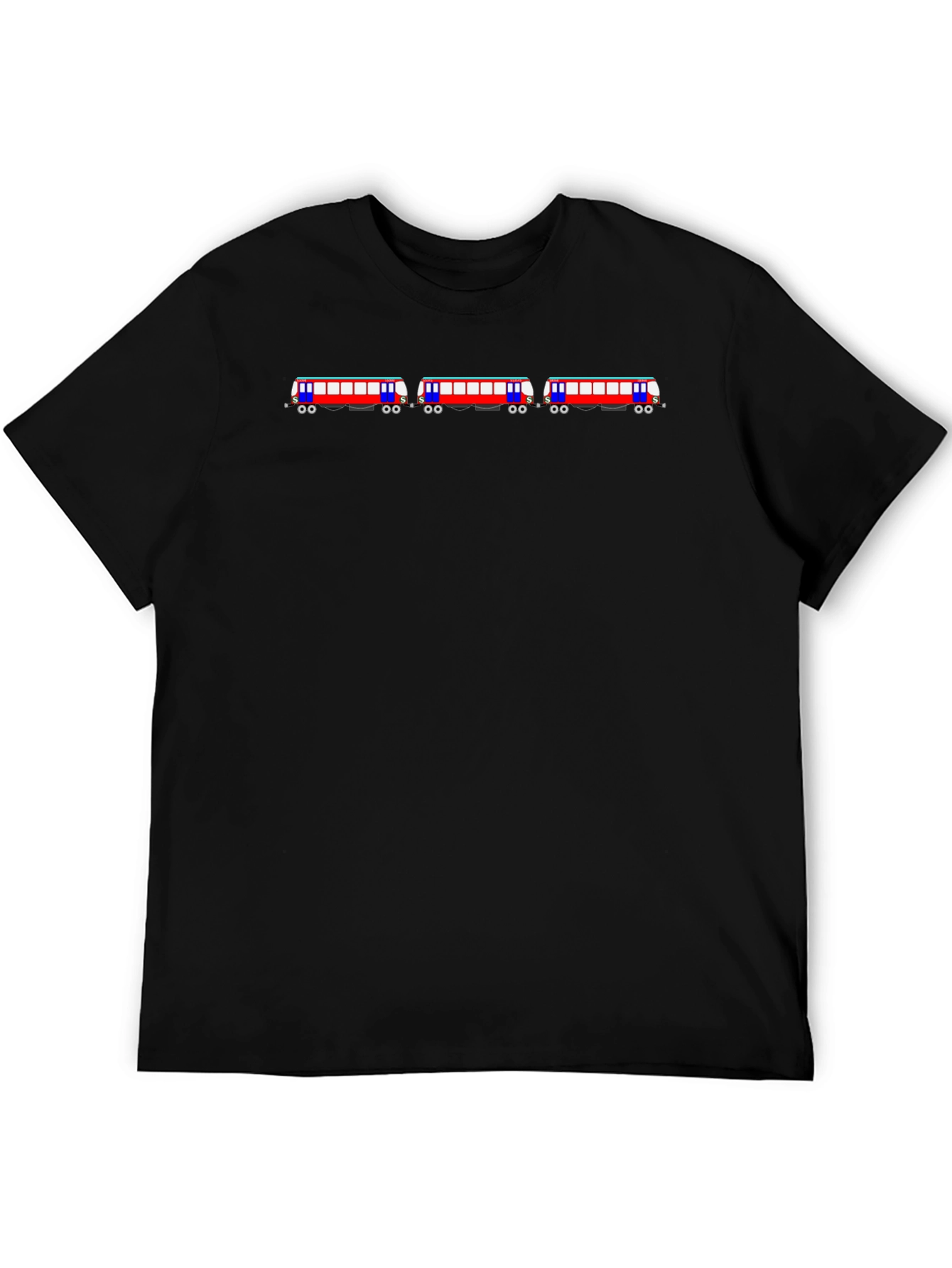 Train Graphic Black T-Shirt