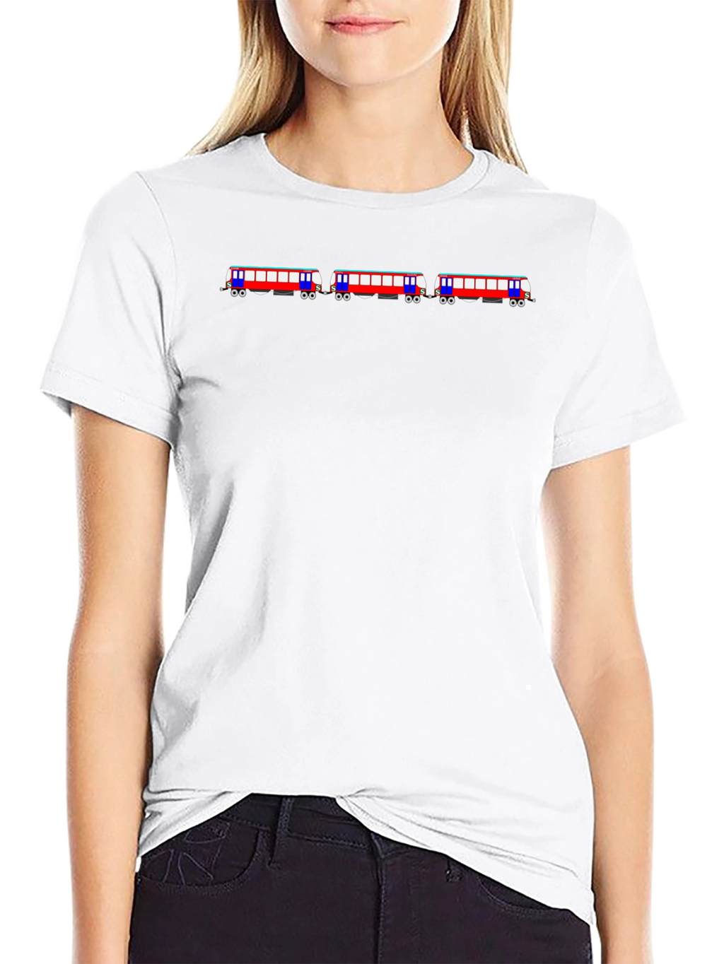 Train Graphic Black T-Shirt