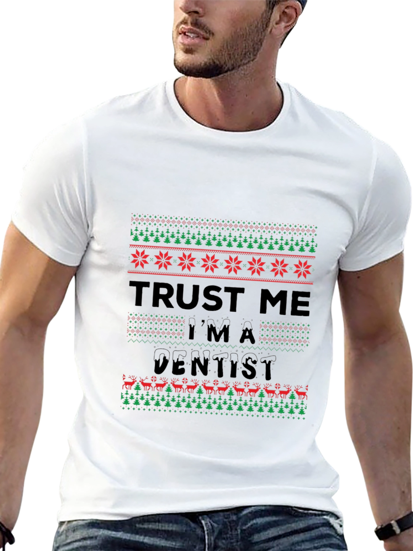 Funny Trust Me Im A Dentist Christmas T-Shirt