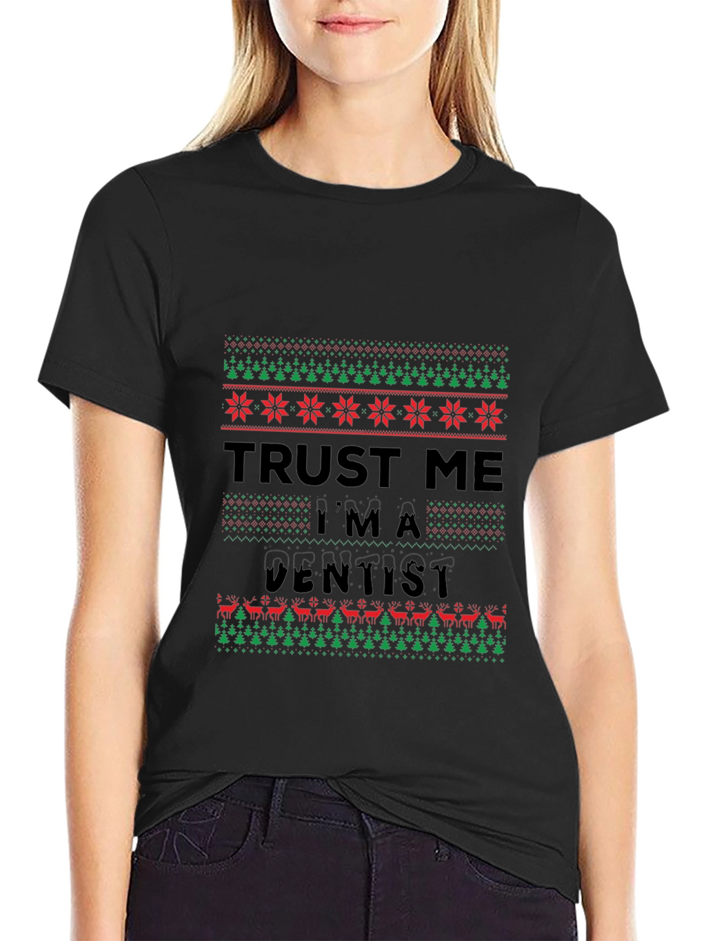Funny Trust Me Im A Dentist Christmas T-Shirt