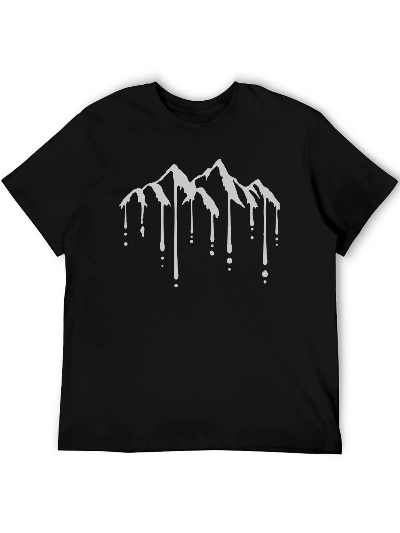 Dripping Mountain Graphic Tee - Black