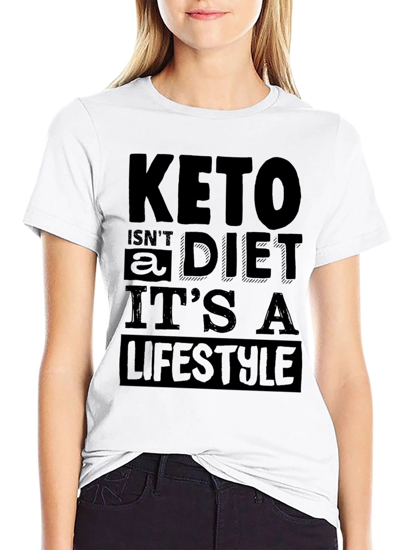 Keto Lifestyle T-Shirt - Black Graphic Tee