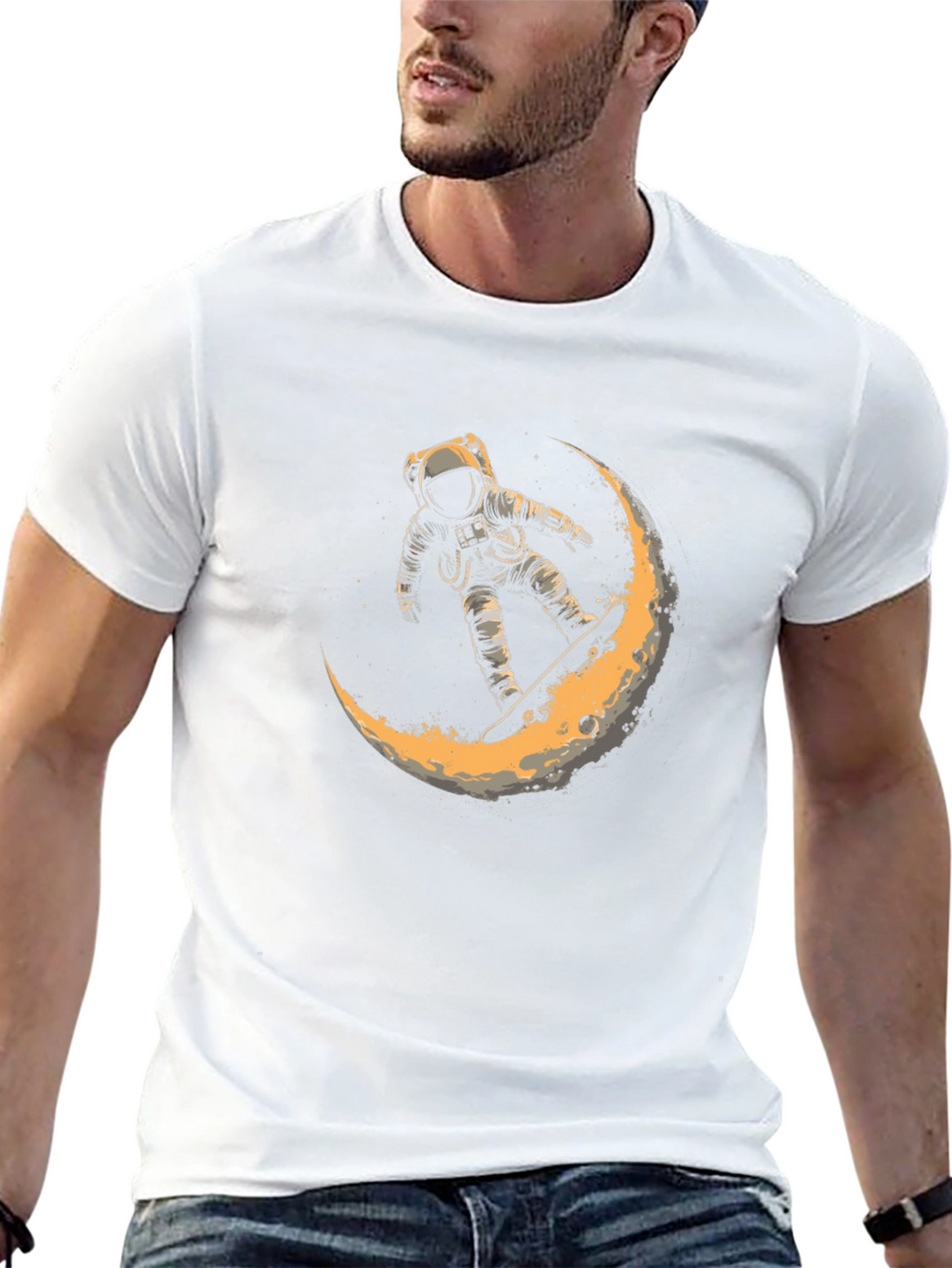 Astronaut Moon Ride Graphic T-Shirt